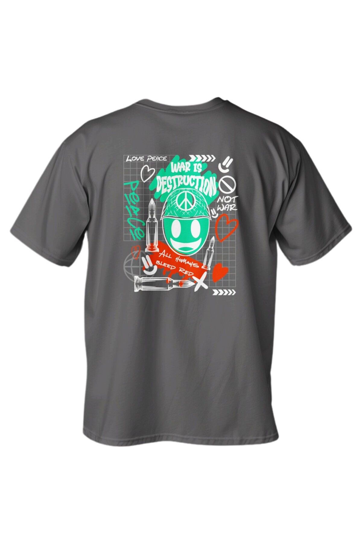 LUMARTA Regular Destruction Baskılı T-Shirt