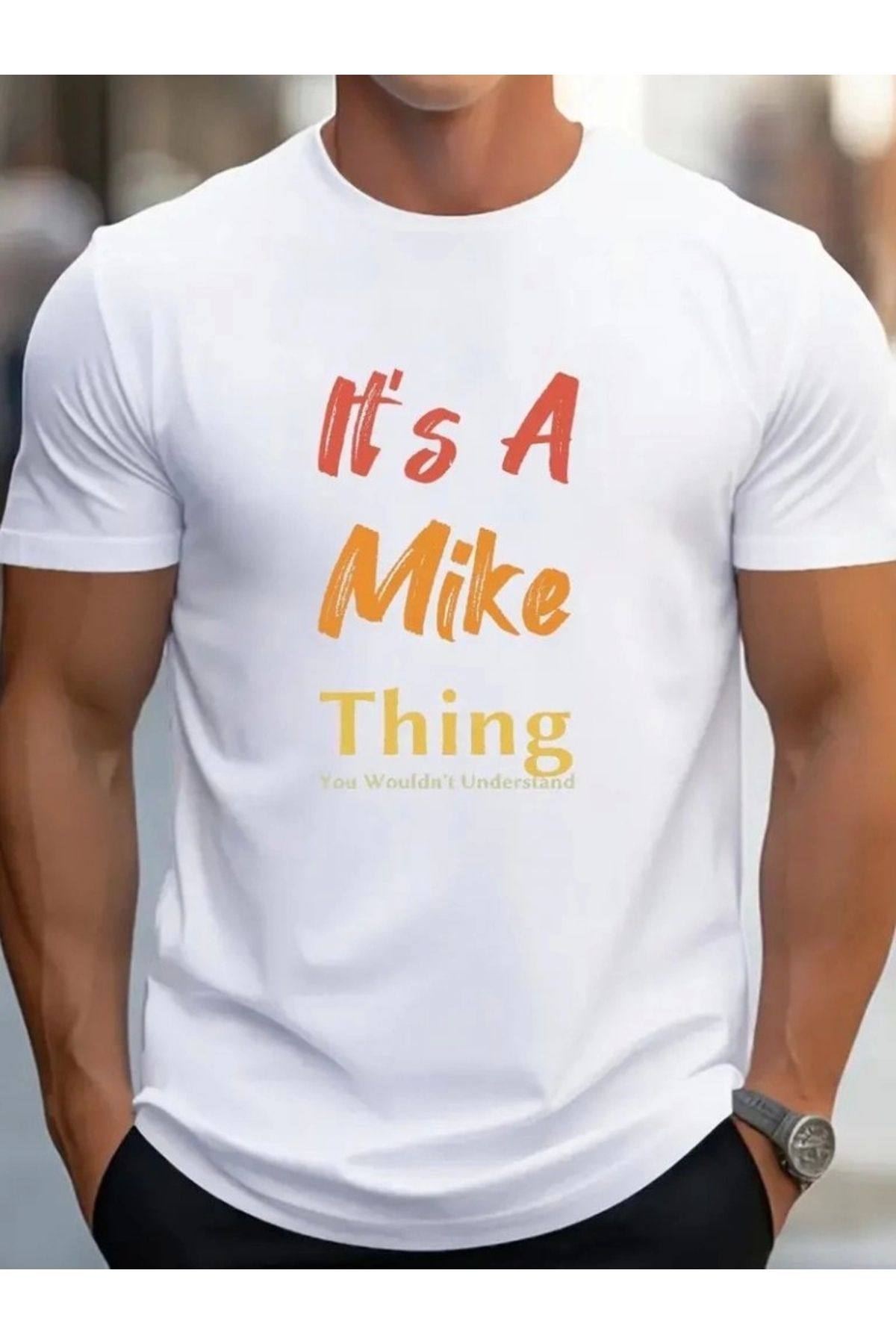 Silerra Erkek It Is A Mike Thing Baskılı Erkek T-shirt