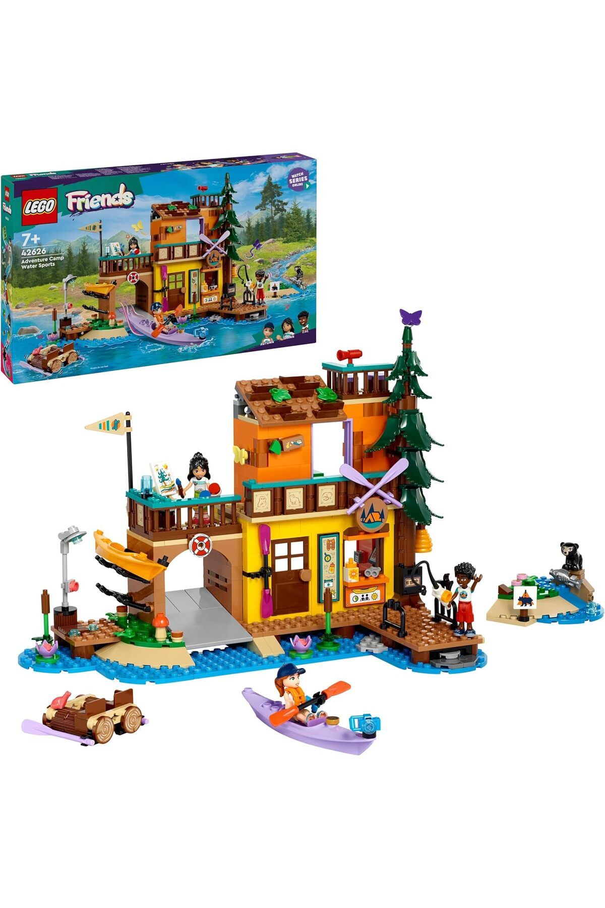 STOREMAX jvnnastore Friends Macera Kampı Su Sporları Yapım Seti 42626-7 Yaş ve Üstü Kız ve Erkek Çocu