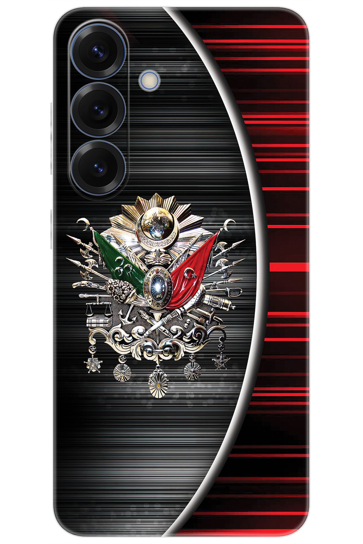 Ceppare Samsung Galaxy S25 (SM-S931B) Uyumlu Kılıf Desenli Silikon Osmanlı Tuğra Tasarım STK:410 CP-hlOV0vz