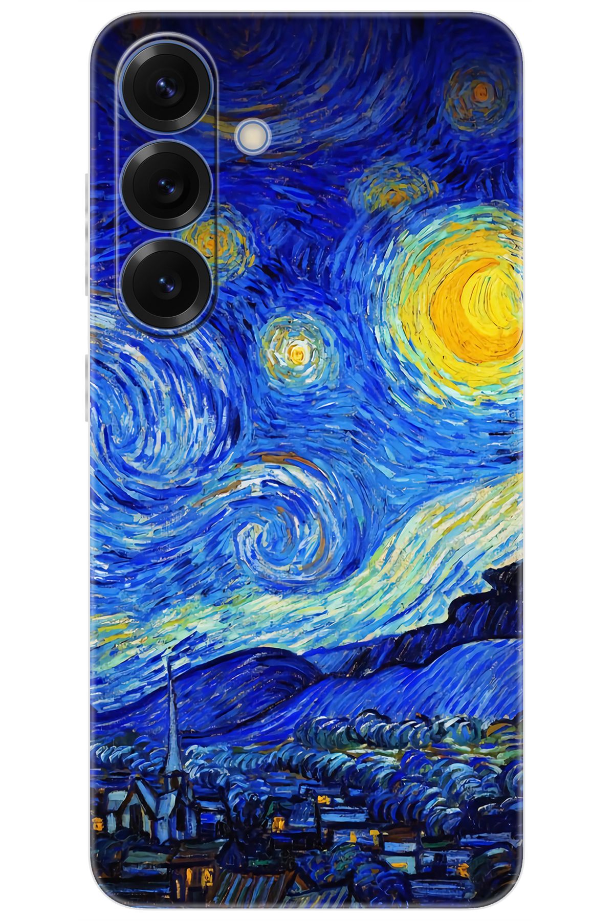 Ceppare Samsung Galaxy S25 (SM-S931B) Uyumlu Kılıf Desen Silikon Starry Night Yıldızlı Gece ST757 CP-ZtKZBmC