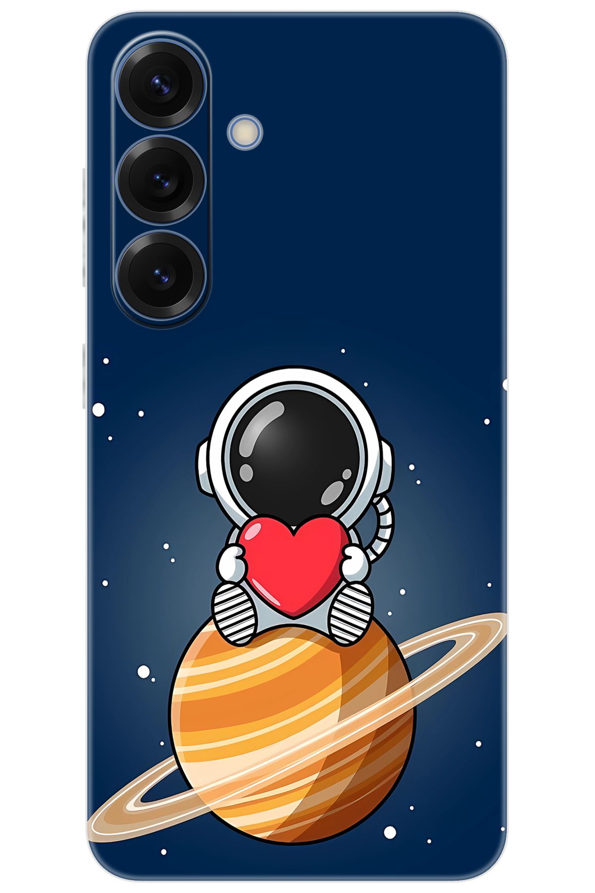 Ceppare Samsung Galaxy S25 (SM-S931B) Uyumlu Kılıf Desen Baskılı Silikon Astronot STK:697 CP-BPIMeN9