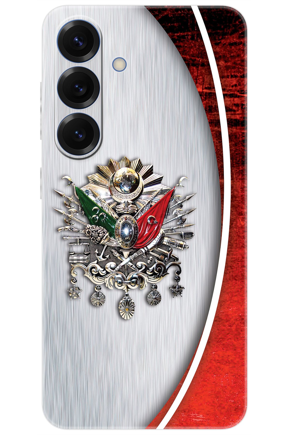 Ceppare Samsung Galaxy S25 (SM-S931B) Uyumlu Kılıf Desenli Silikon Osmanlı Tuğra Tasarım STK:408 CP-VzDMb1X