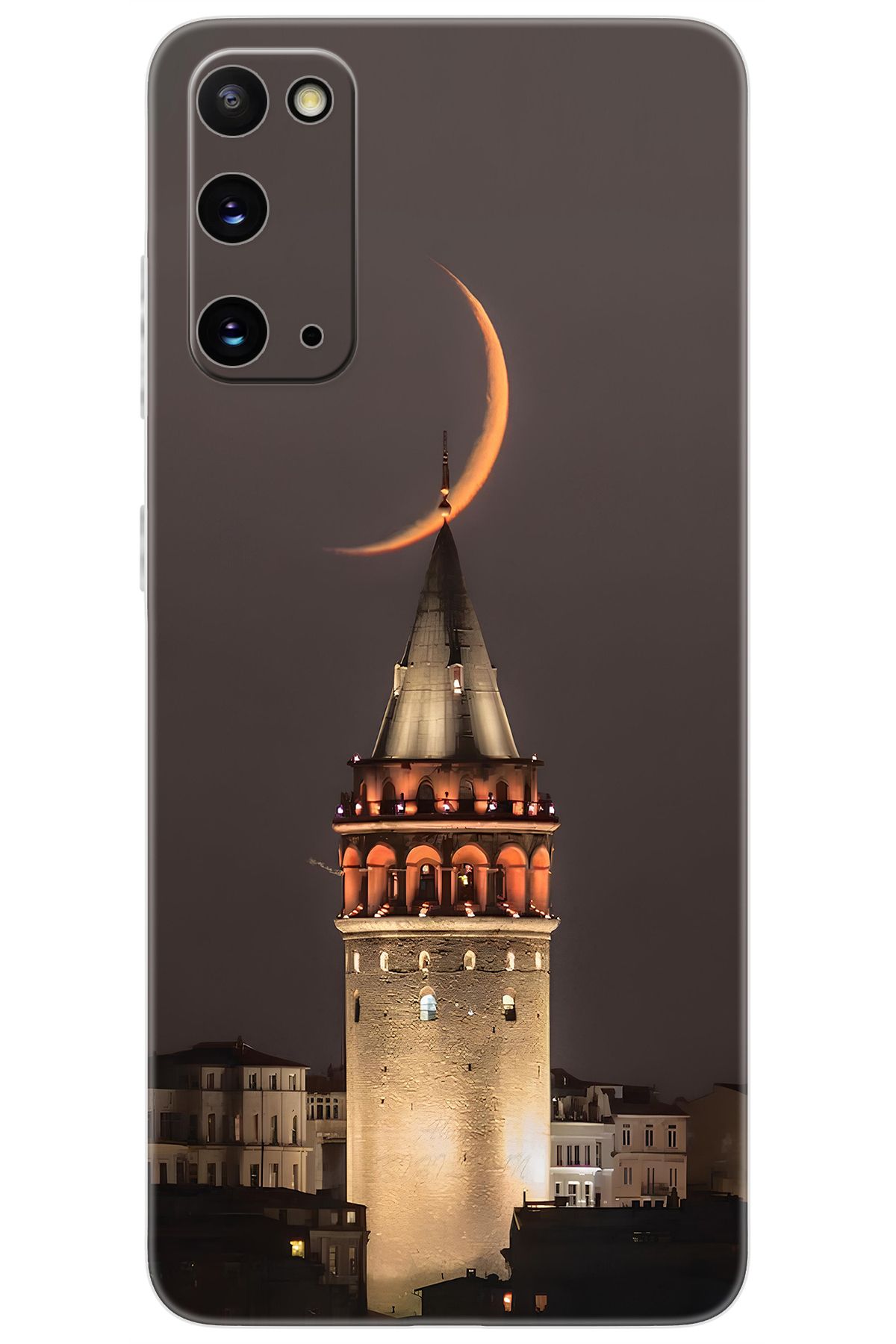Ceppare Samsung Galaxy S20 (SM-G980F) Uyumlu Kılıf Desen Baskılı Silikon Galata Kulesi STK:673 CP-YaSZvmK
