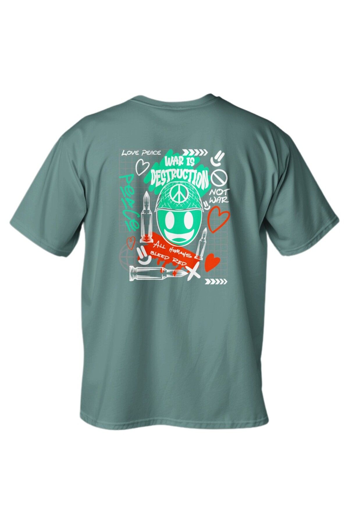 LUMARTA Regular Destruction Baskılı T-Shirt