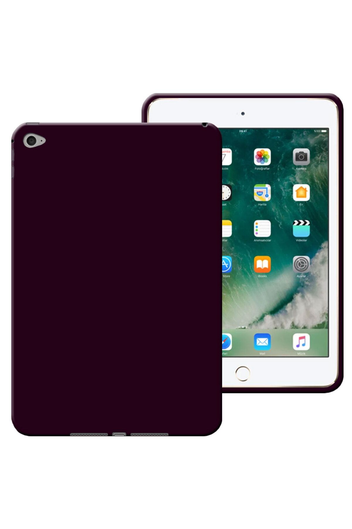 Tekamo Apple iPad Mini 4 / Mini 5 Uyumlu 7,9 inç Rubber Yıkanabilir Silikon Kılıf