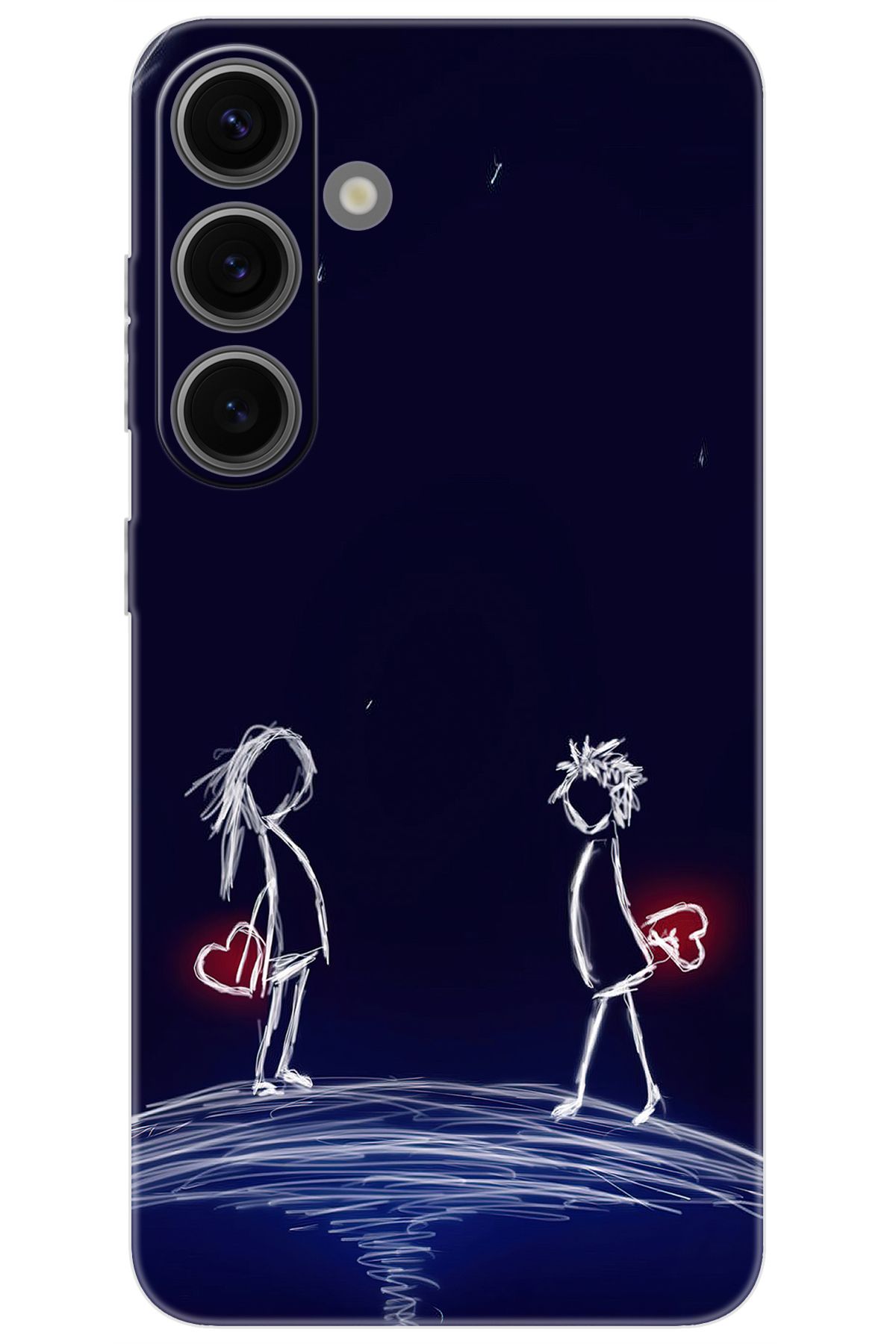 Ceppare Samsung Galaxy S24 (SM-S921B) Uyumlu Kılıf Desen Baskılı Silikon Aşk Tasarım STK:306 CP-05jfmIw