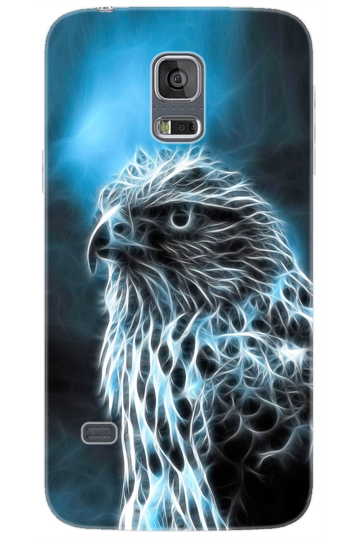 Ceppare Samsung Galaxy S5 (SM-G900F) Uyumlu Kılıf Desen Baskılı Silikon Şahin STK:196 CP-Idr5A2U