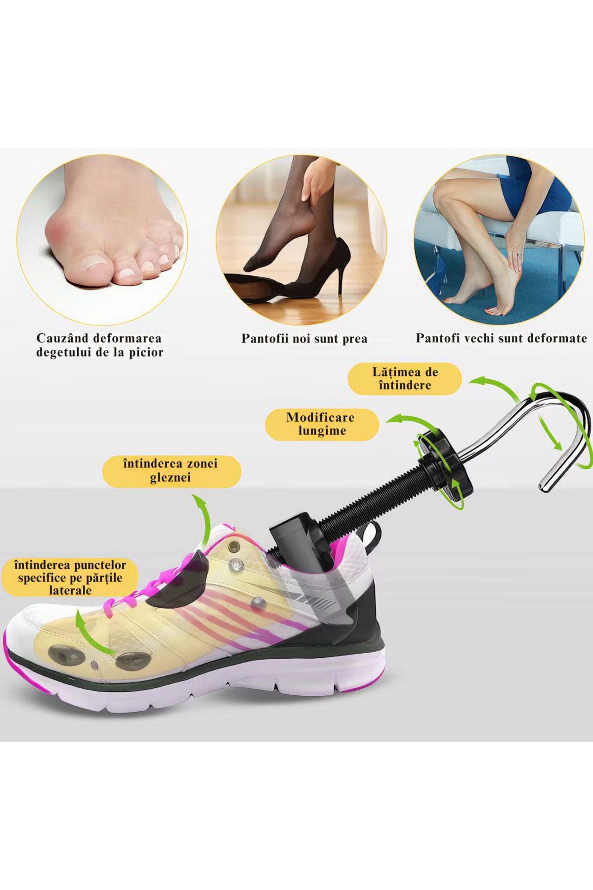 varioshop-1 Adjustable VarioShop® Shoe/Boot Shaper - Size 39-43, For Widening and Elongating Shoes, Universal/Pent 8