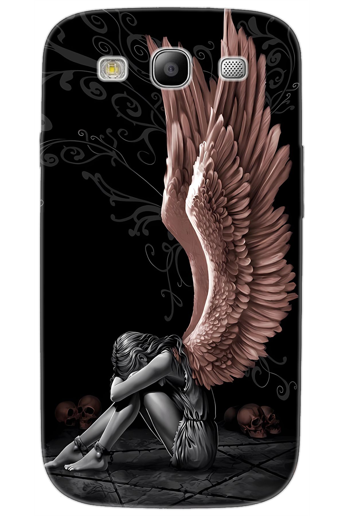 Ceppare Samsung Galaxy S3 (GT-I9300) Uyumlu Kılıf Desen Baskılı Silikon Enslaved Angel STK:654 CP-OsEOV3X