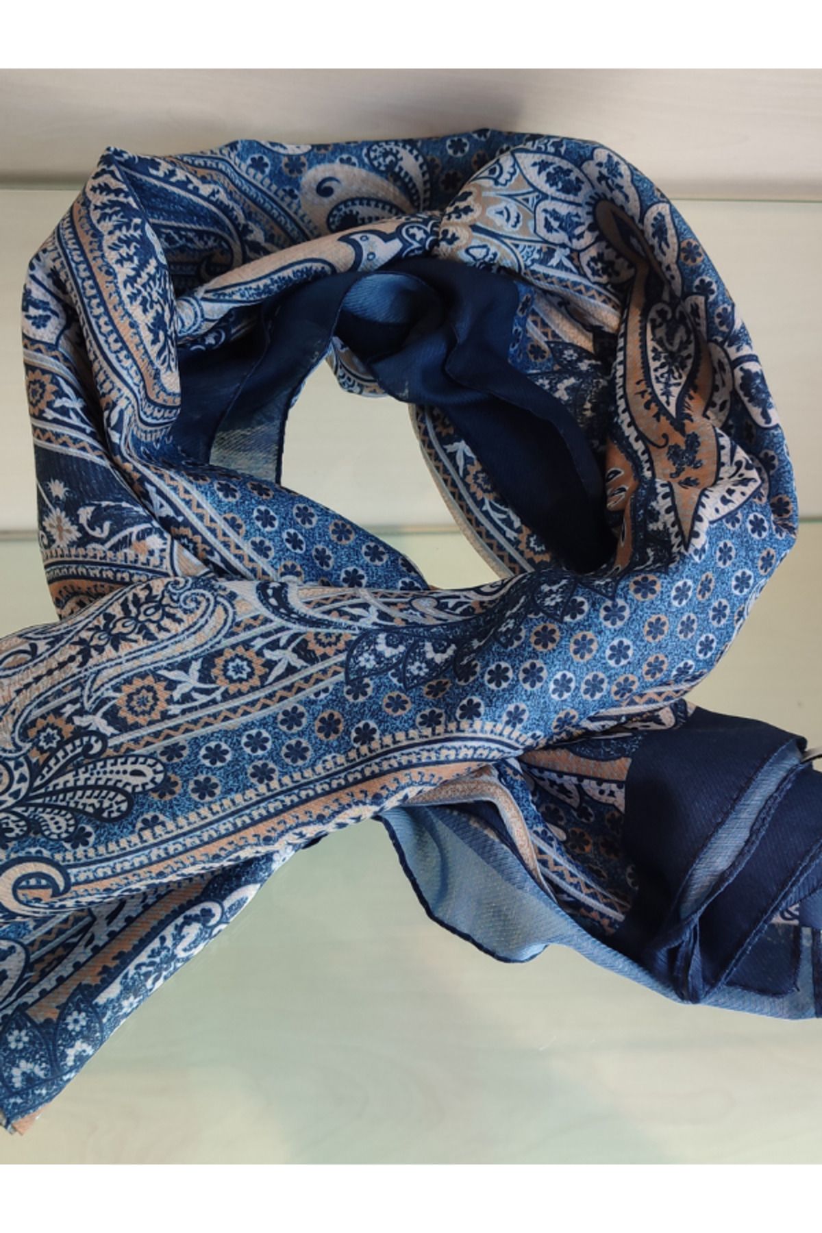 My Magazin Kadın Etnik Desen Pamuklu Şal