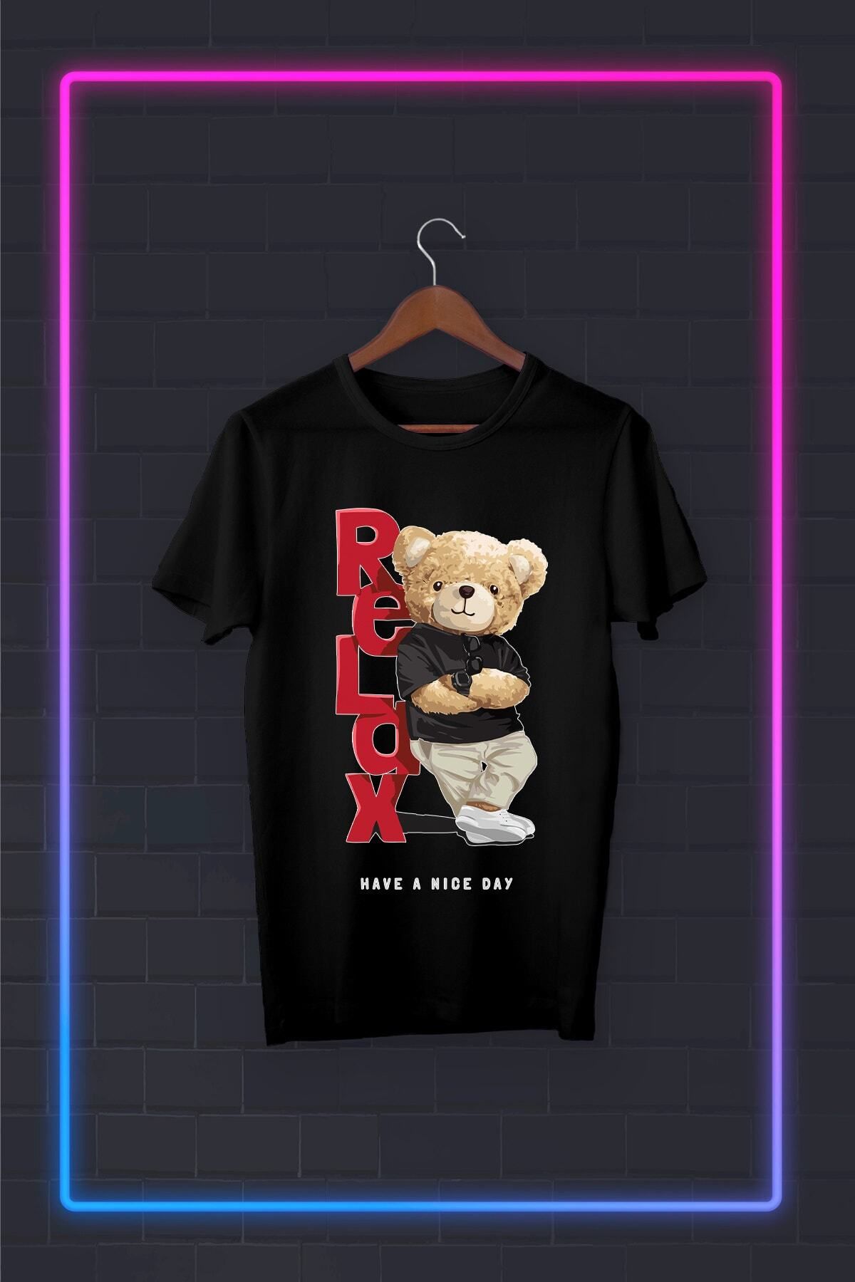 H&GHAMLEGİYİM Siyah -tedi Relax- Vip Tasarım Tshirt
