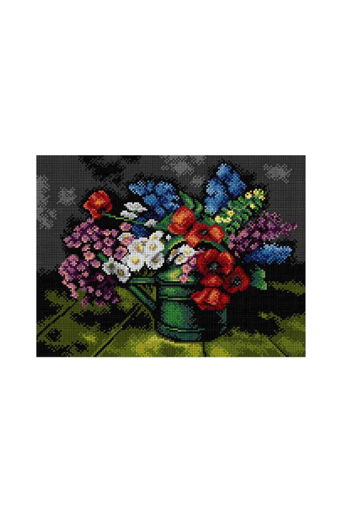 Orchidea Baskılı Goblen Çiçekler 2805 30*40 cm