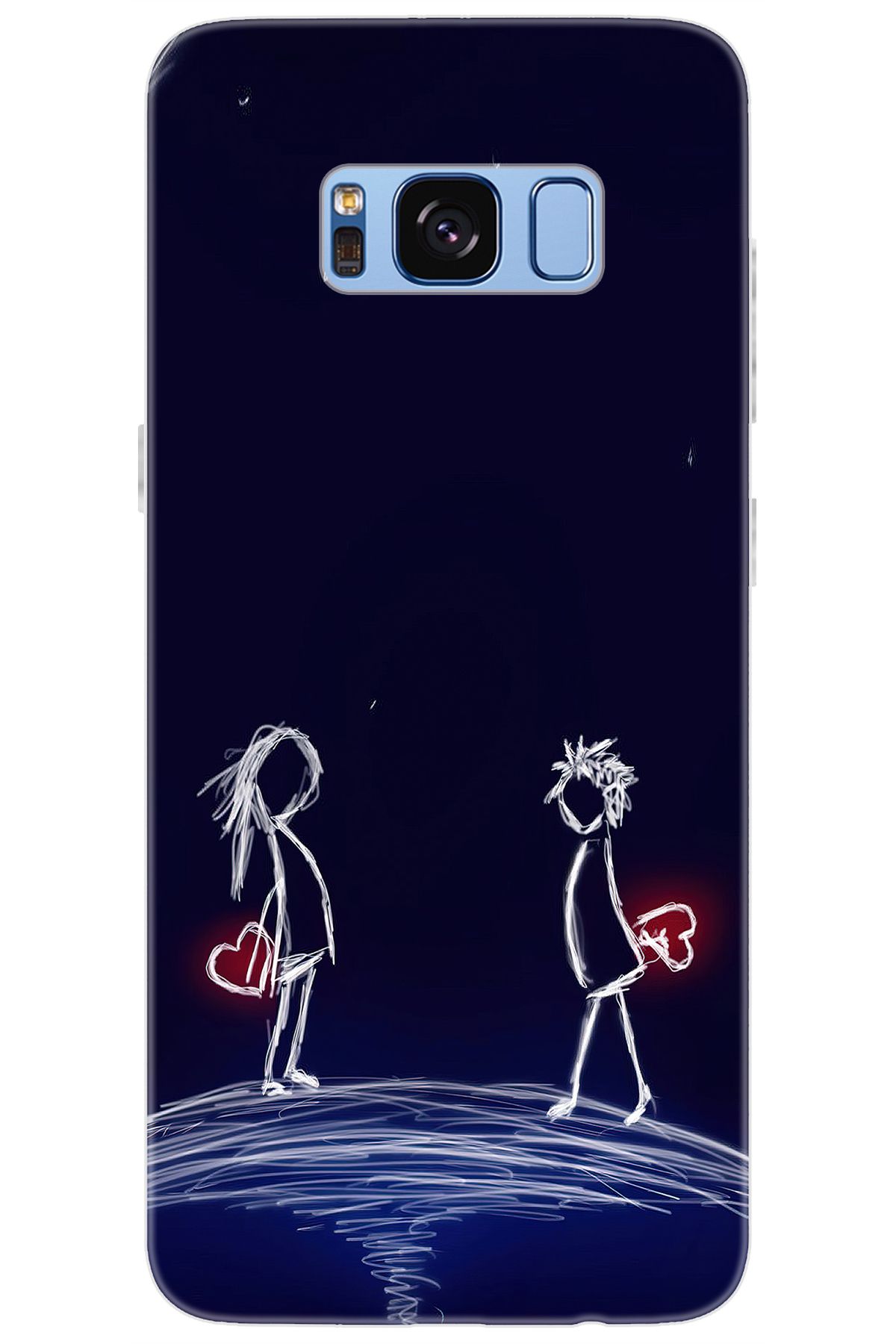 Ceppare Samsung Galaxy S8 (SM-G950F) Uyumlu Kılıf Desen Baskılı Silikon Aşk Tasarım STK:306 CP-O46cOh2