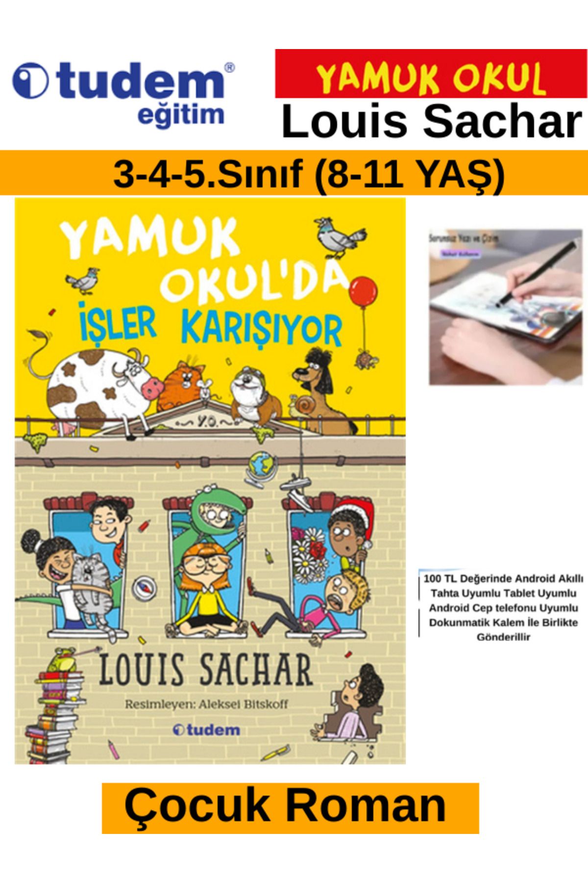 Tudem Yayınları Tudem Eğitim Çocuk Yamuk Okulda İşler Karışıyor(8-11 Yaş)(3-4-5.Sınıf)Çocuk Roman