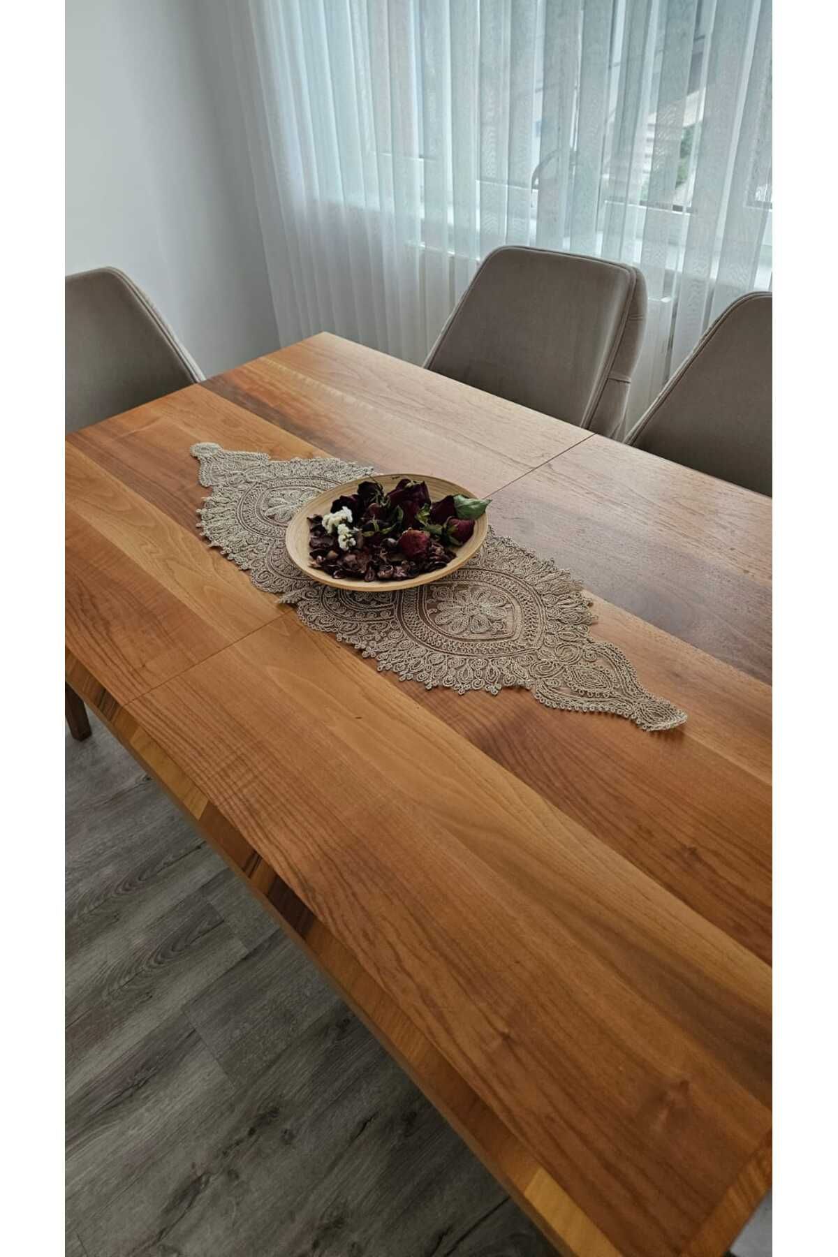 ZESA HOME Tül Güpürlü Desnli Şık Renk Renk Runner