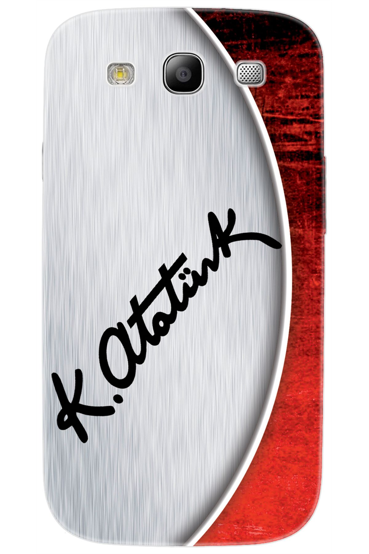 Ceppare Samsung Galaxy S3 (GT-I9300) Uyumlu Kılıf Desen Baskılı Silikon Atatürk İmzası STK:393 CP-7PYWmAx