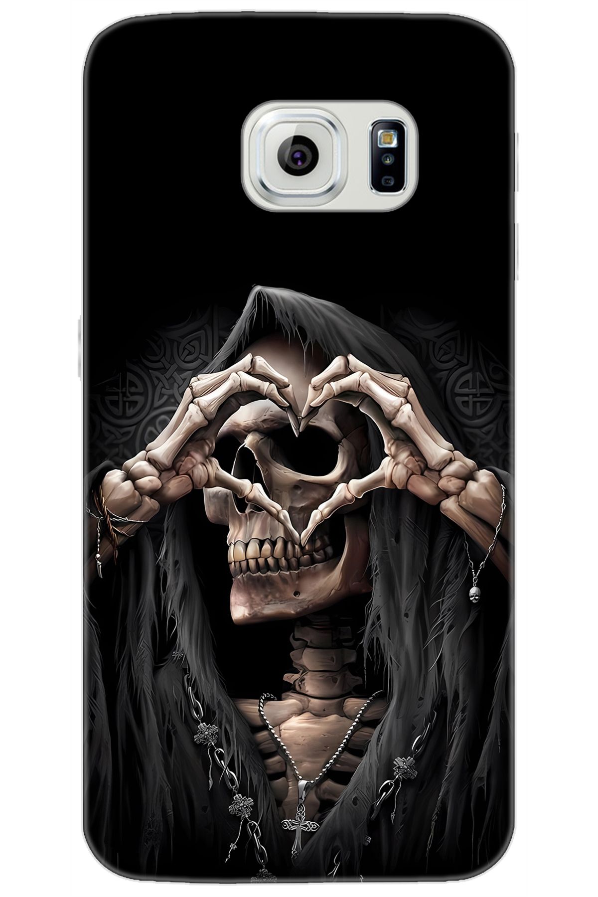 Ceppare Samsung Galaxy S6 (SM-G920F) Uyumlu Kılıf Desen Baskılı Silikon İskelet STK:652 CP-kGQ5QfF