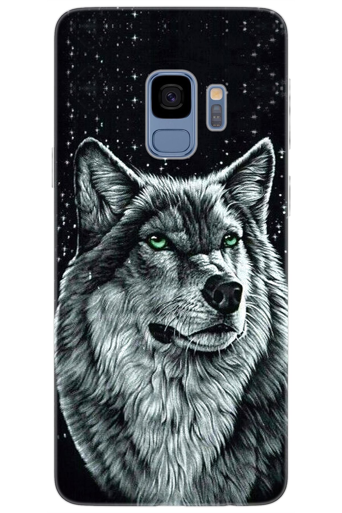 Ceppare Samsung Galaxy S9 (SM-G960F) Uyumlu Kılıf Desen Baskılı Silikon Kurt Baskılı STK:488 CP-UBSjjgG