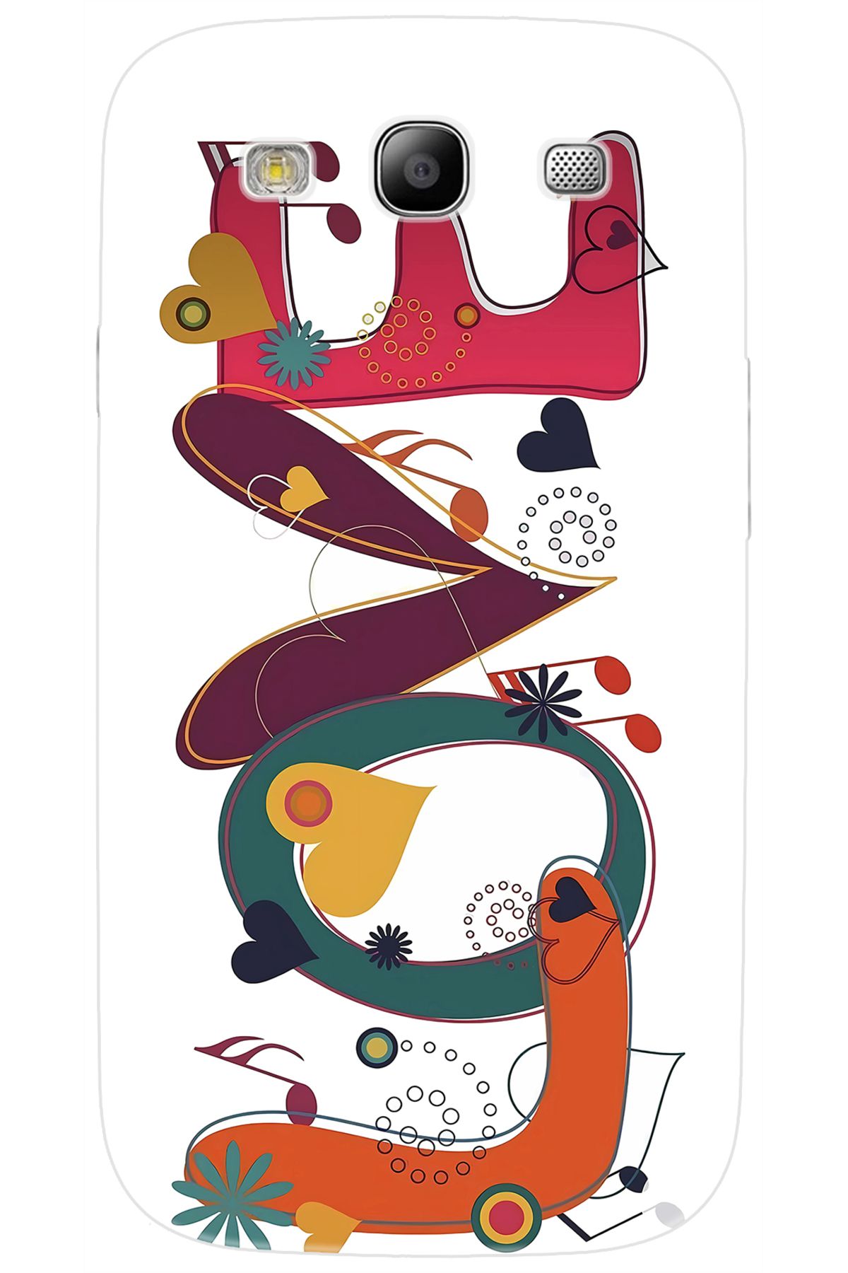 Ceppare Samsung Galaxy S3 (GT-I9300) Uyumlu Kılıf Desen Baskılı Silikon LOVE STK:621 CP-qjrfRIP