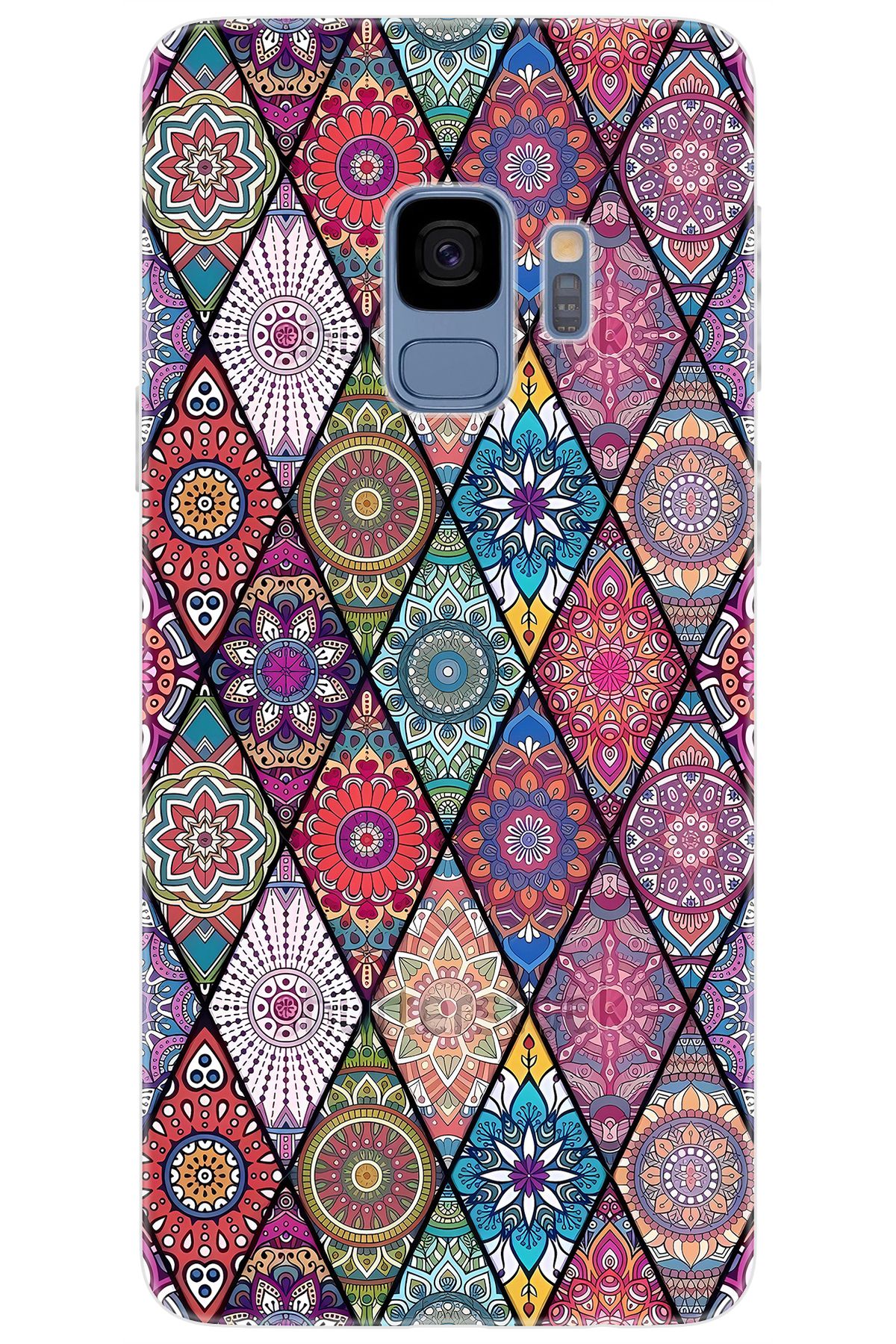 Ceppare Samsung Galaxy S9 (SM-G960F) Uyumlu Kılıf Desen Baskılı Silikon Kilim Tasarım STK:660 CP-X1mfp6o