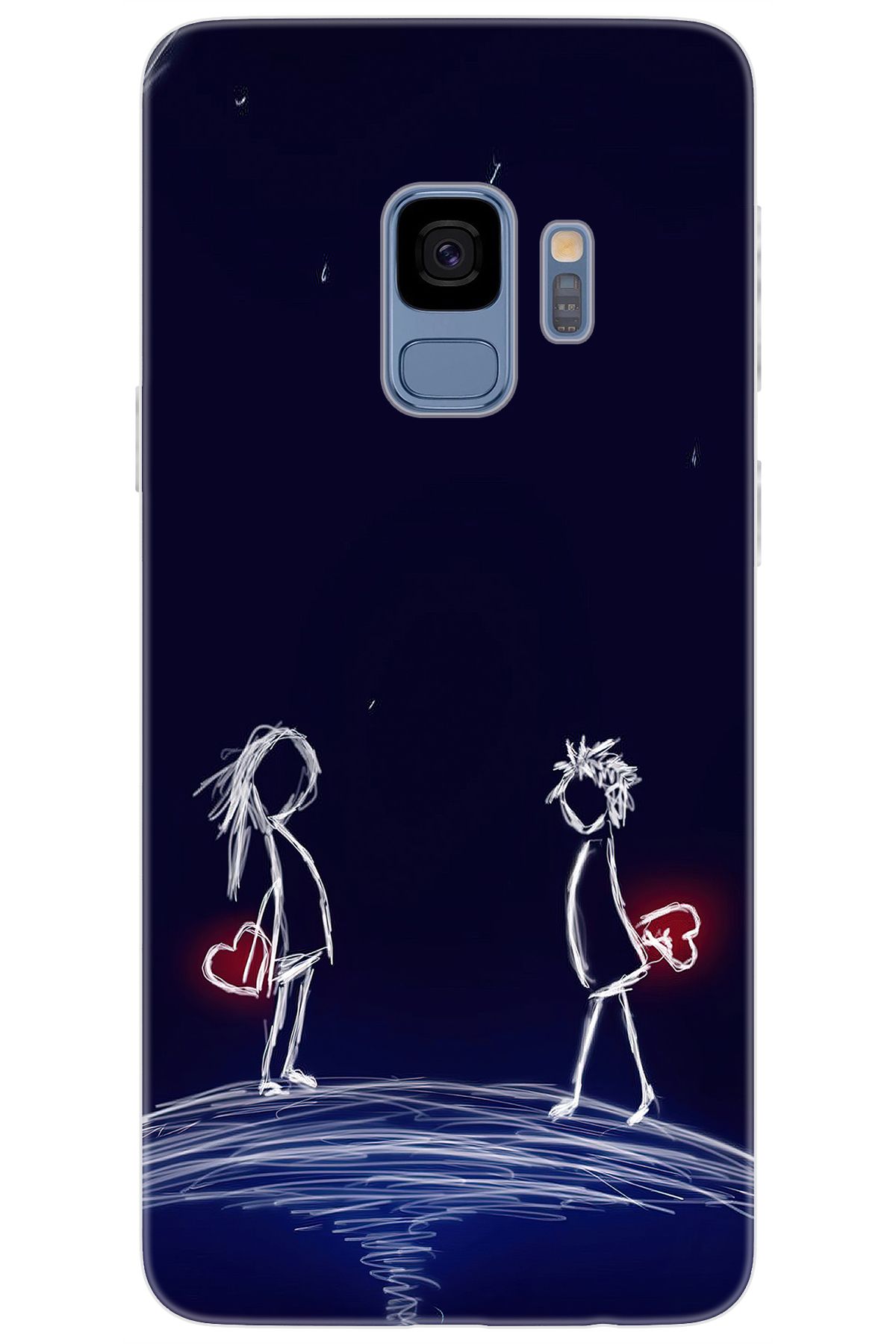 Ceppare Samsung Galaxy S9 (SM-G960F) Uyumlu Kılıf Desen Baskılı Silikon Aşk Tasarım STK:306 CP-i8dDJ38