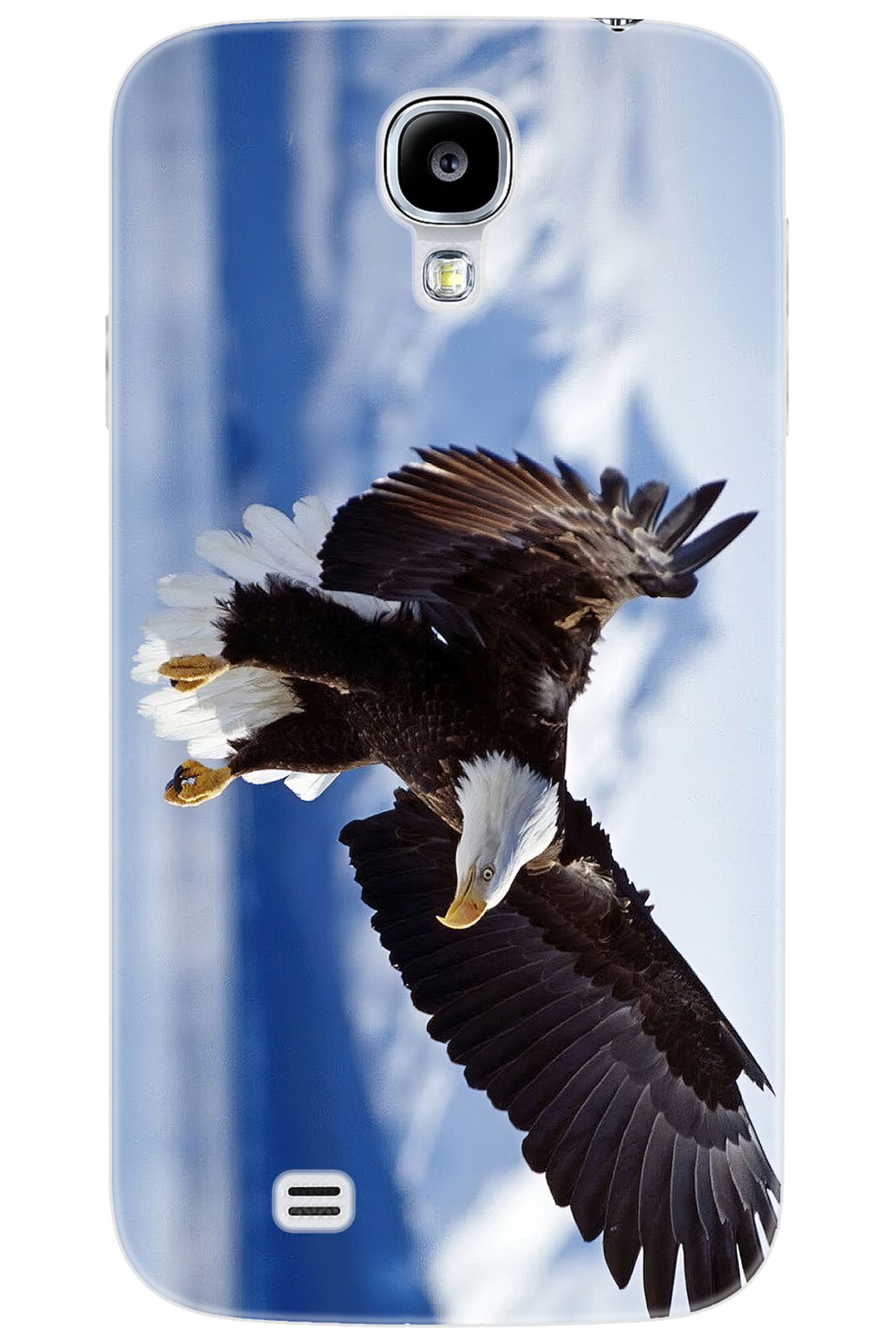 Ceppare Samsung Galaxy S4 (GT-I9500) Uyumlu Kılıf Desen Baskılı Silikon Kartal STK:183 CP-85HIDl7