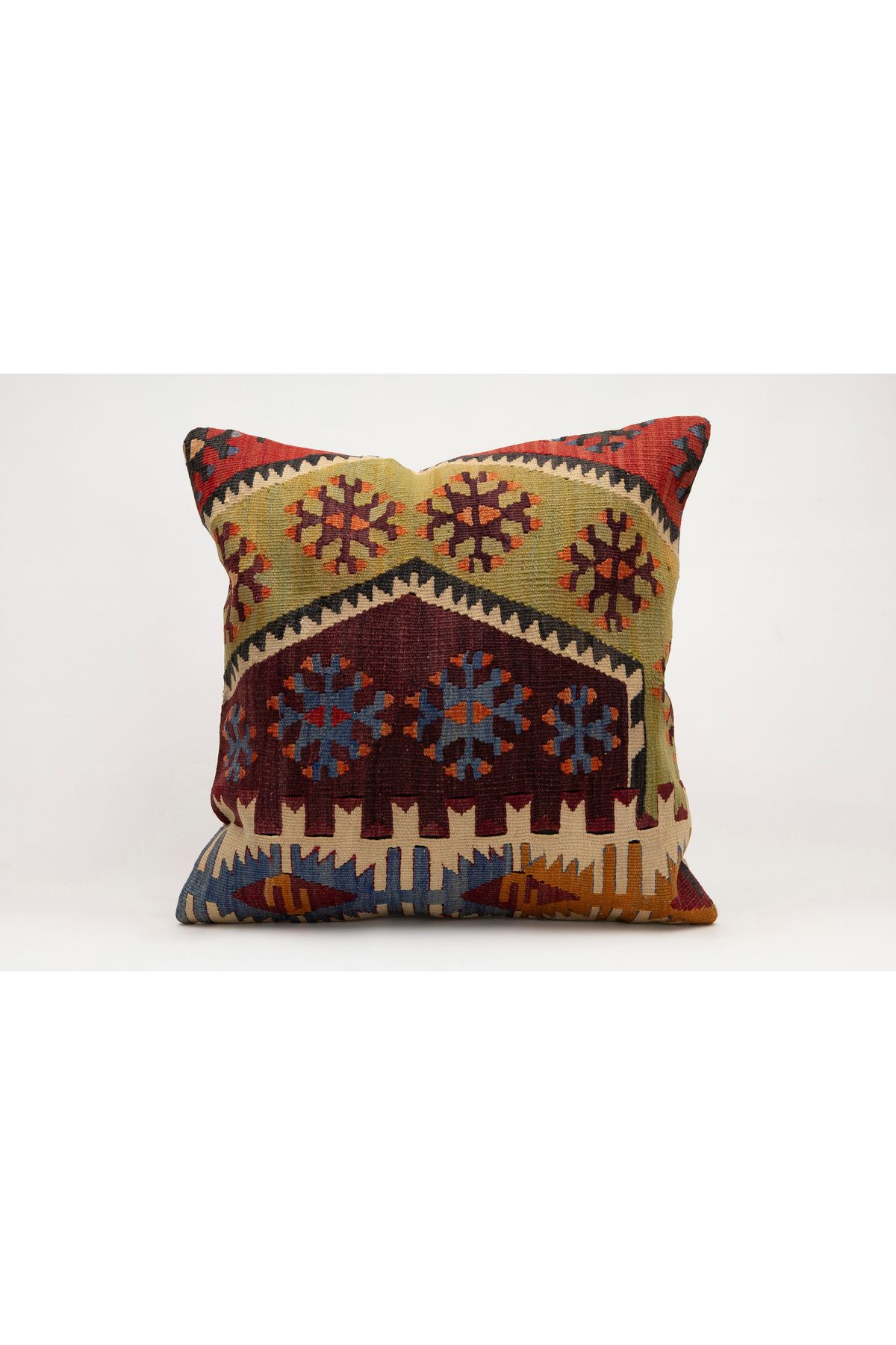Kilim Whole Sale El Yapımı Kilim'den Yapılmış Yastık Kırlent Kılıfı, 50x50 cm