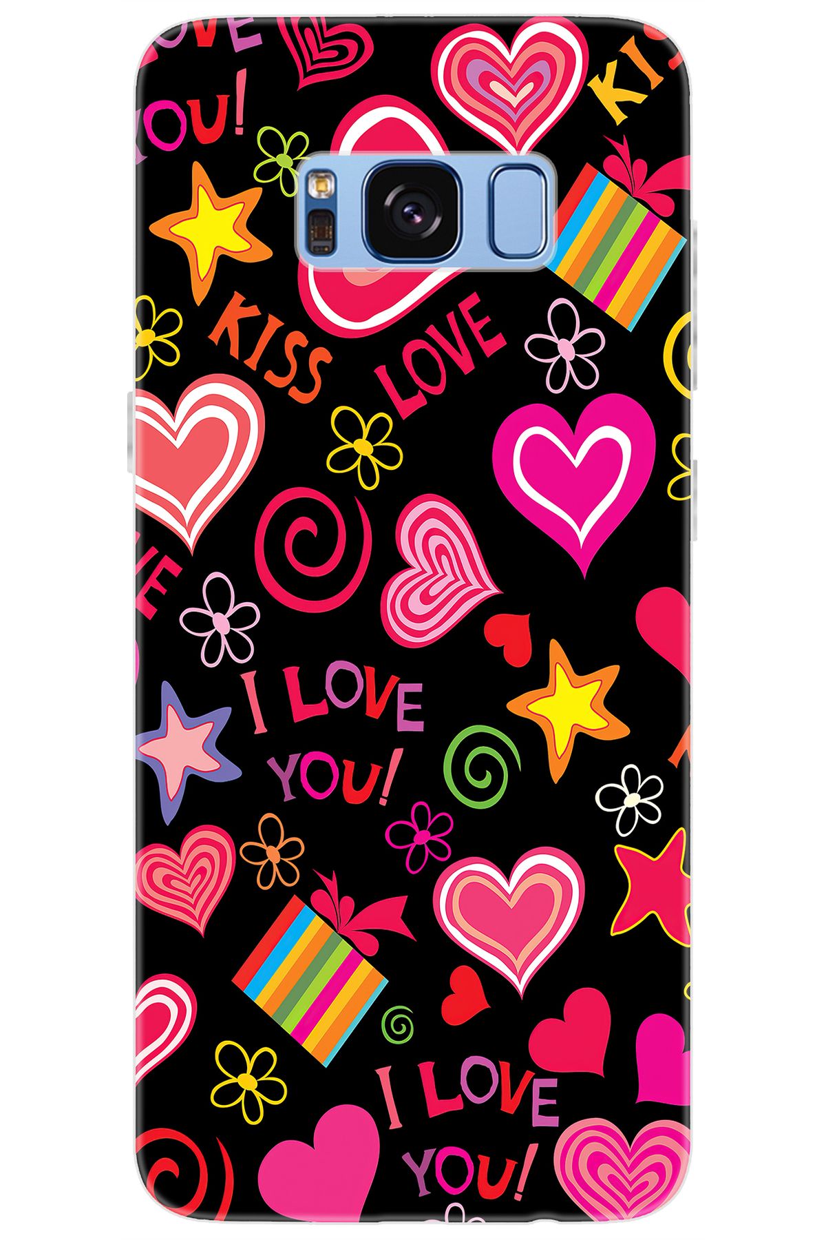 Ceppare Samsung Galaxy S8 (SM-G950F) Uyumlu Kılıf Desen Baskılı Silikon Kıss Love STK:265 CP-MUS5iyJ