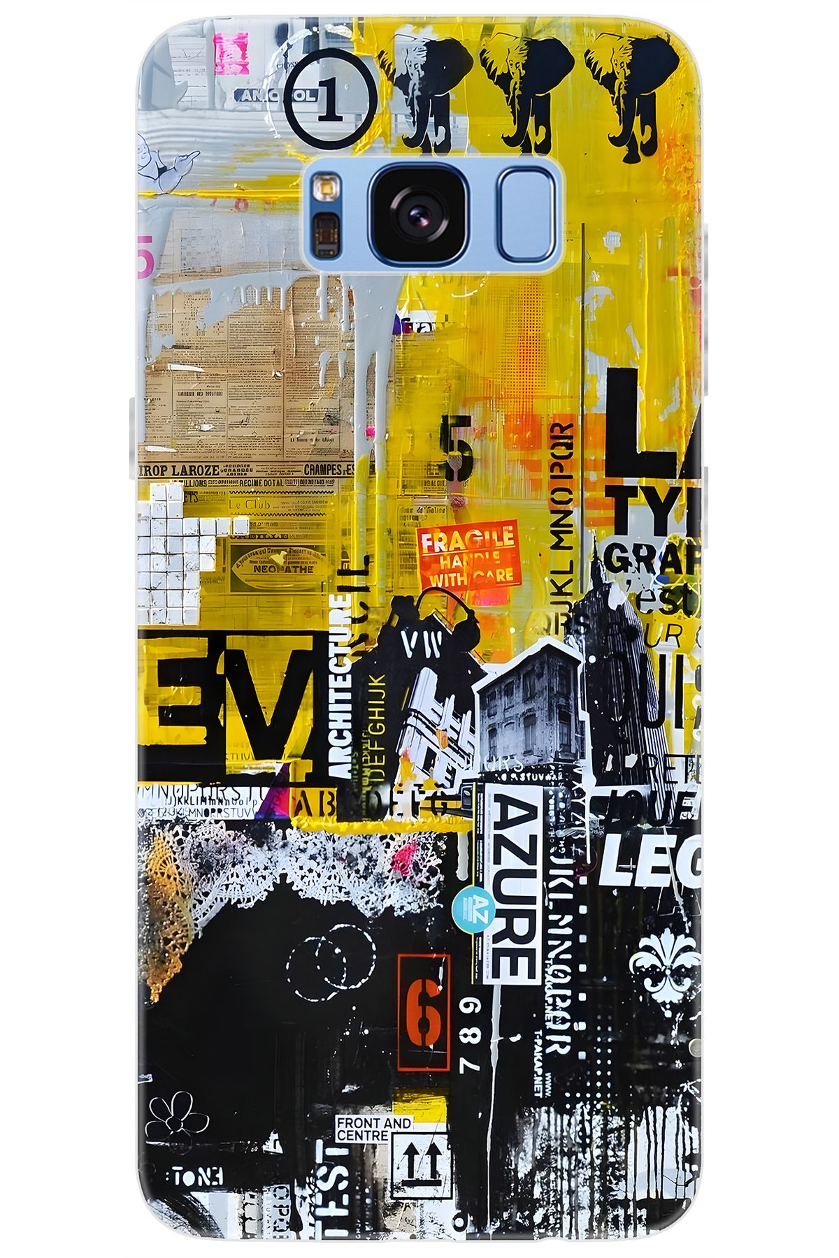 Ceppare Samsung Galaxy S8 (SM-G950F) Uyumlu Kılıf Desen Baskılı Silikon Sokak Sanatı STK:706 CP-xLBumLx