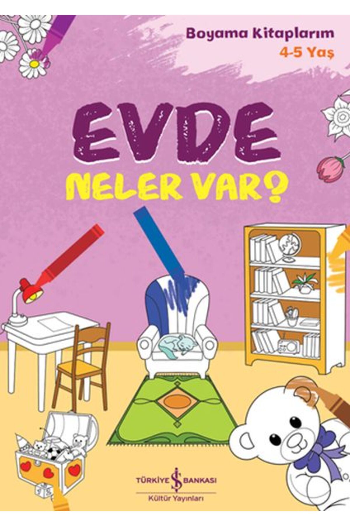 Destek Yayınları Evde Neler Var Boyama Kitaplarım 45 Yaş
