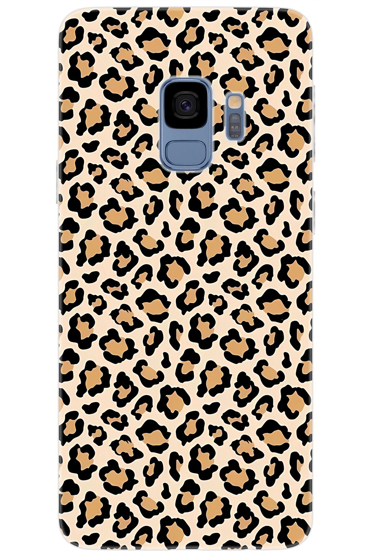 Ceppare Samsung Galaxy S9 (SM-G960F) Uyumlu Kılıf Desen Baskılı Silikon Leopar Desen STK:743 CP-TkBqN8O