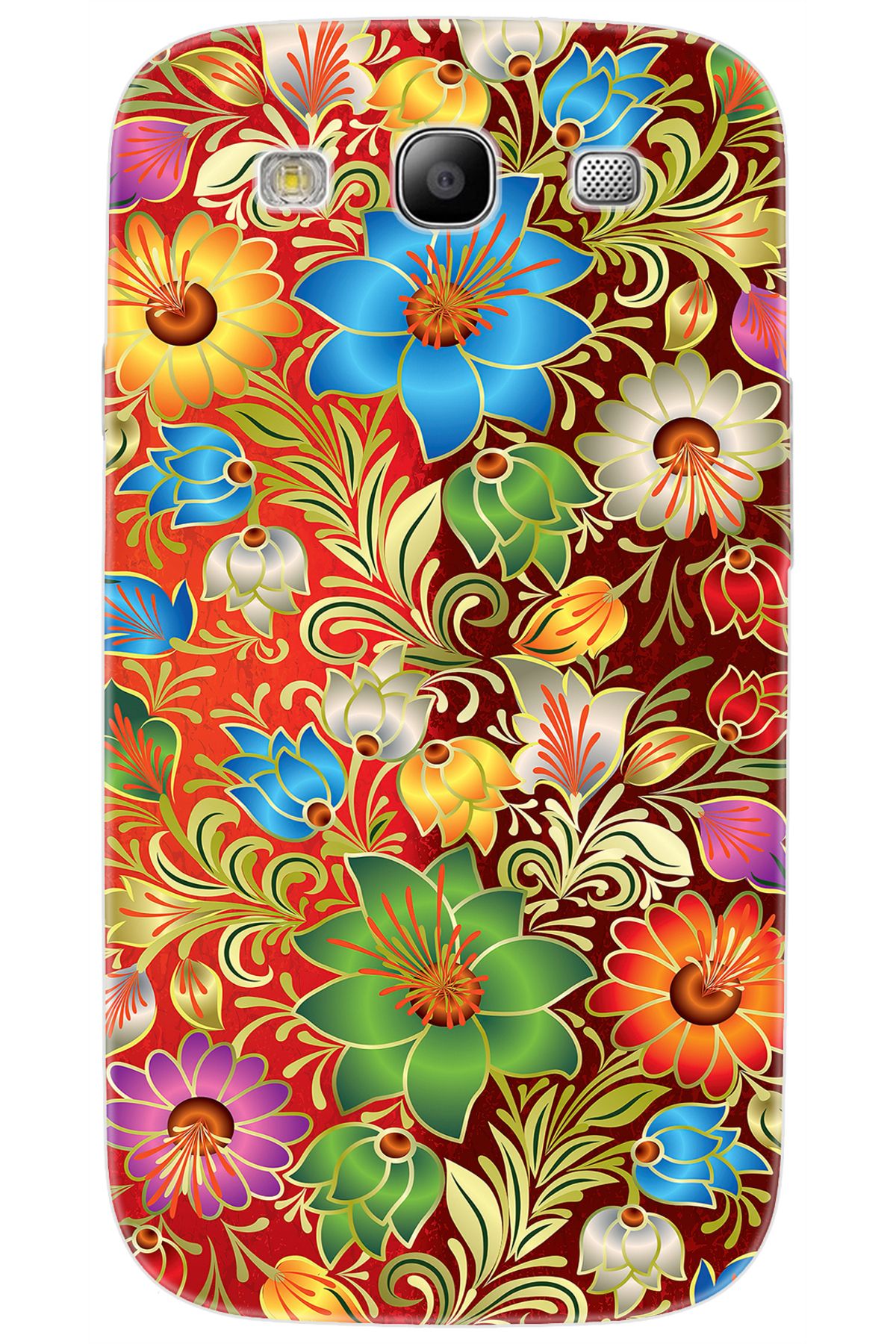 Ceppare Samsung Galaxy S3 (GT-I9300) Uyumlu Kılıf Desen Baskılı Silikon Çiçekler Serisi STK:532 CP-6B5X6dt