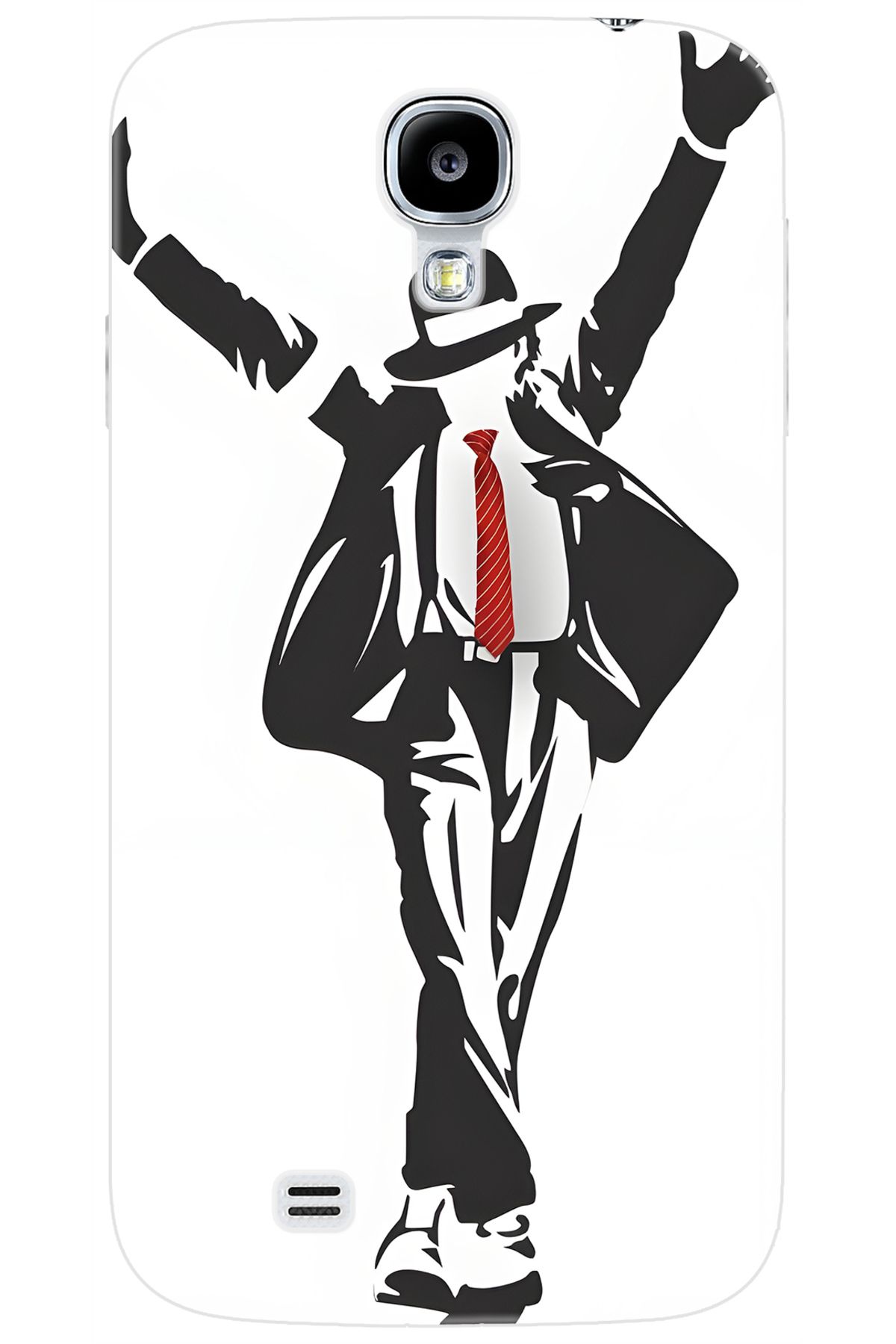 Ceppare Samsung Galaxy S4 (GT-I9500) Uyumlu Kılıf Desen Baskılı Silikon Michael Jackson STK:705 CP-EdCOwEf