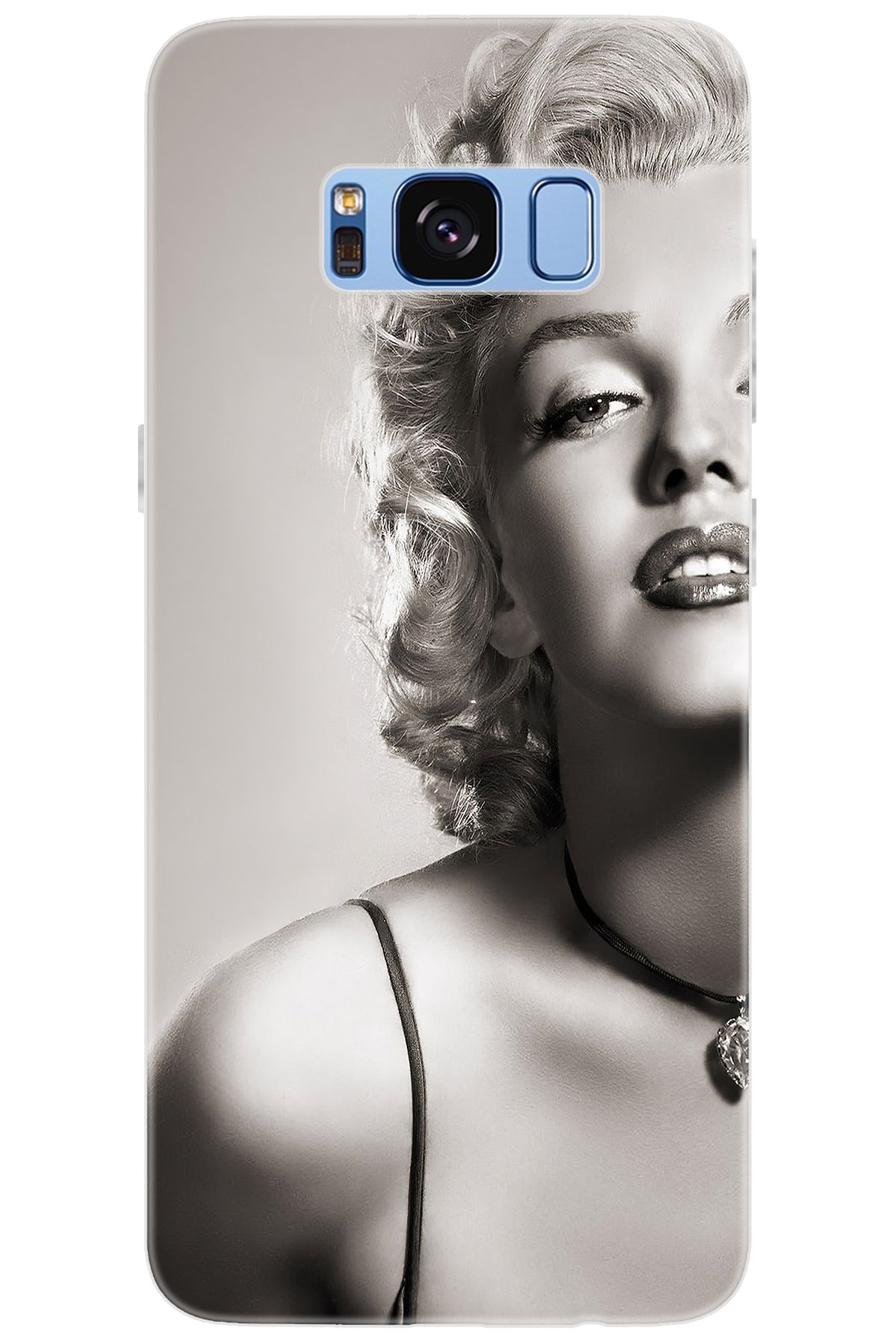 Ceppare Samsung Galaxy S8 (SM-G950F) Uyumlu Kılıf Desen Baskılı Silikon Marilyn Monroe STK:250 CP-ohd6M6B