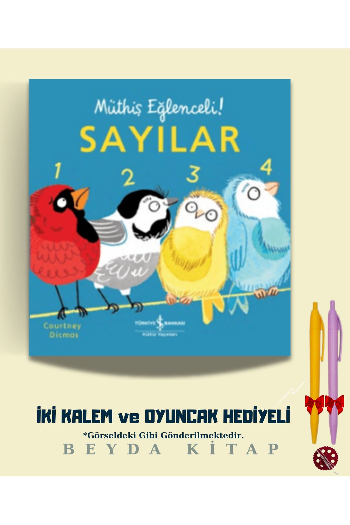 TÜRKİYE İŞ BANKASI KÜLTÜR YAYINLARI Sayılar - Müthiş Eğlenceli! - İki Kalem ve Oyuncak Hediyeli - ISBNKCKTP