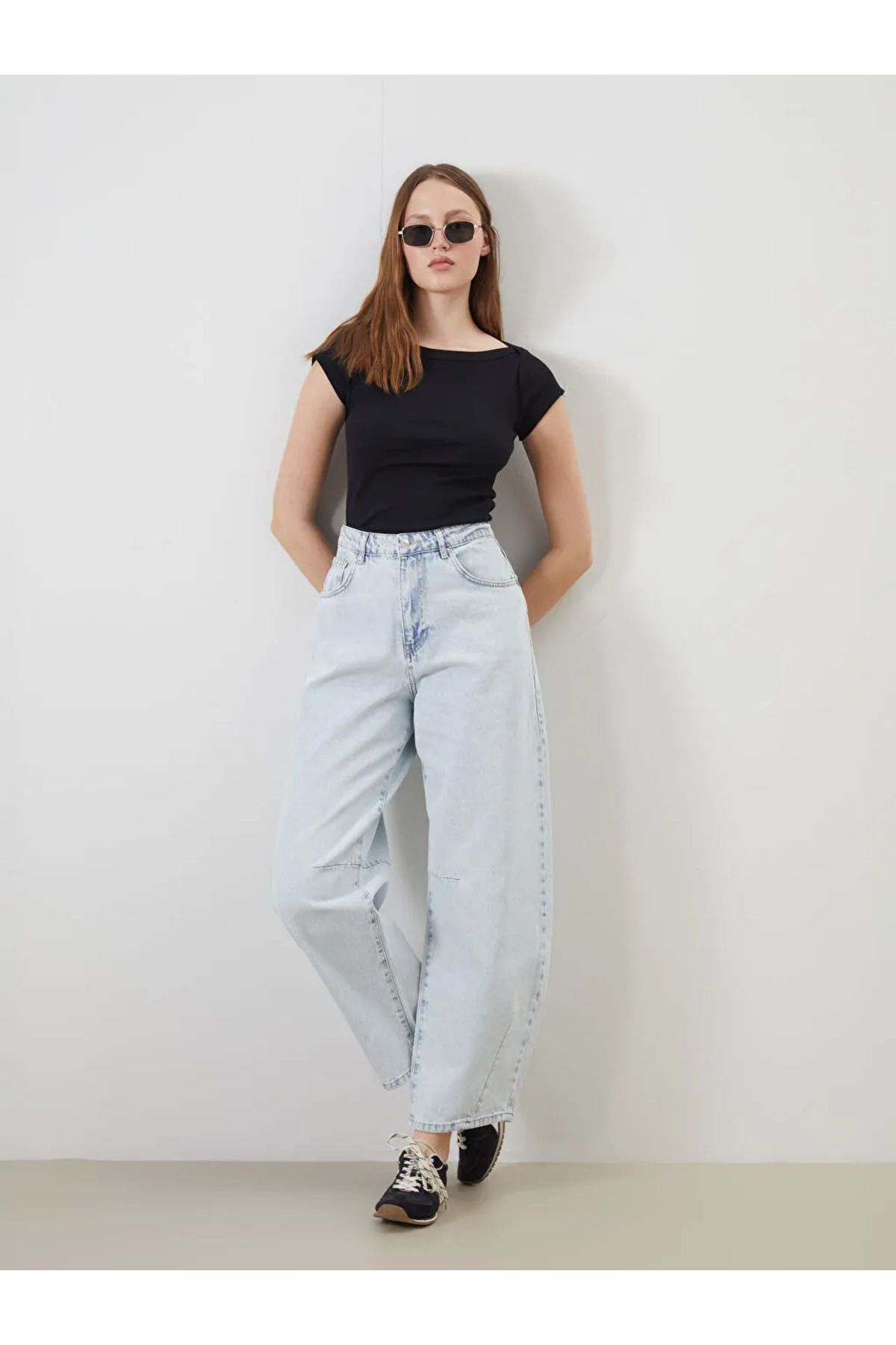 LC Waikiki XSIDE Mavi Baggy Fit Kadın Jean Pantolon