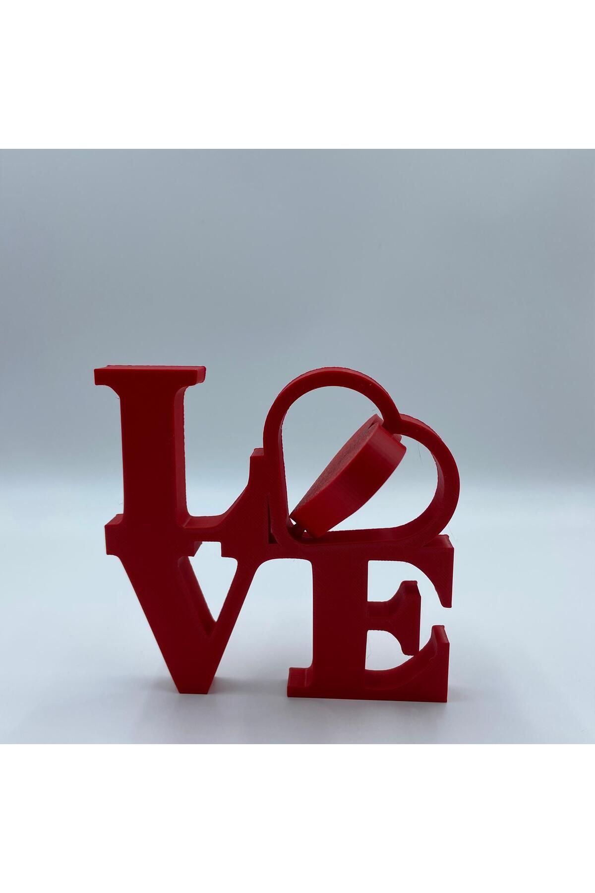 Printecs Love Yazılı Masa Süsü