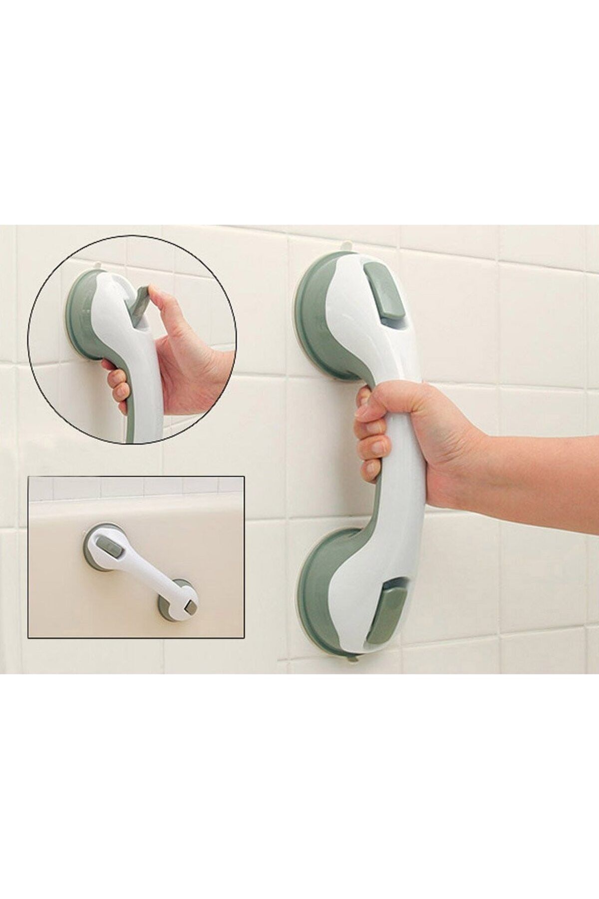 MACVI-Maner ajutator cu ventuza Macvi® pentru baie, alb 2