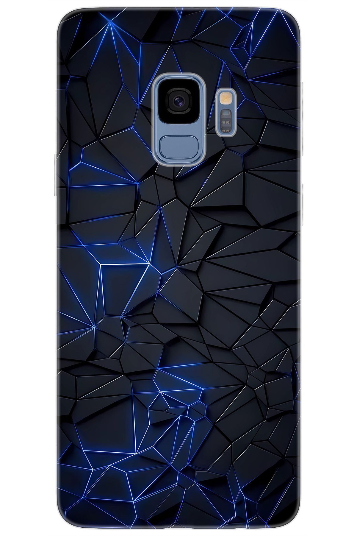 Ceppare Samsung Galaxy S9 (SM-G960F) Uyumlu Kılıf Desen Baskı Silikon Prizmatik Tasarım STK:667 CP-mKwZksX