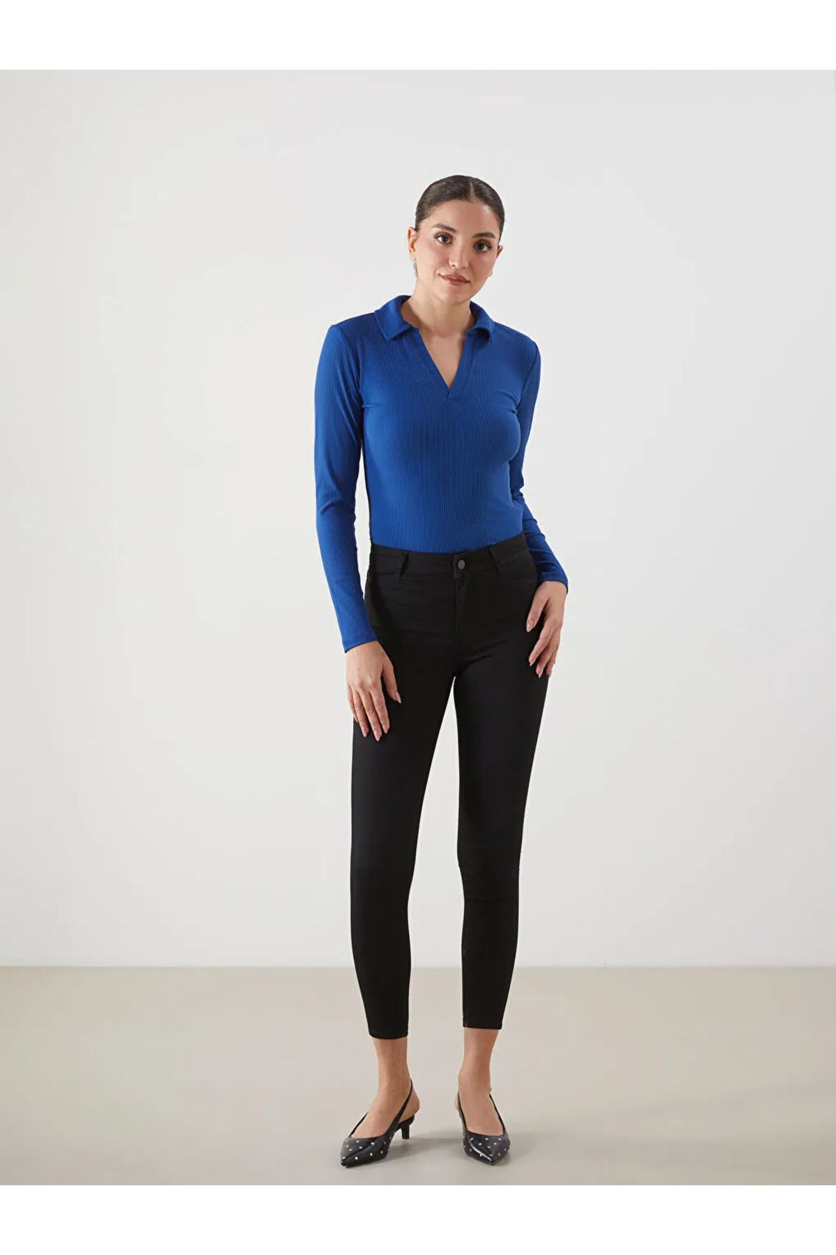 LC Waikiki LCW Jeans Siyah Jüpiter Süper Skinny Fit Kadın Jean Pantolon