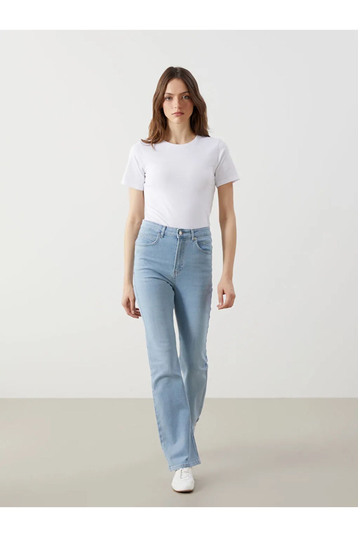 LC Waikiki LCW Jeans Indigo Mars Flare Kadın Jean Pantolon