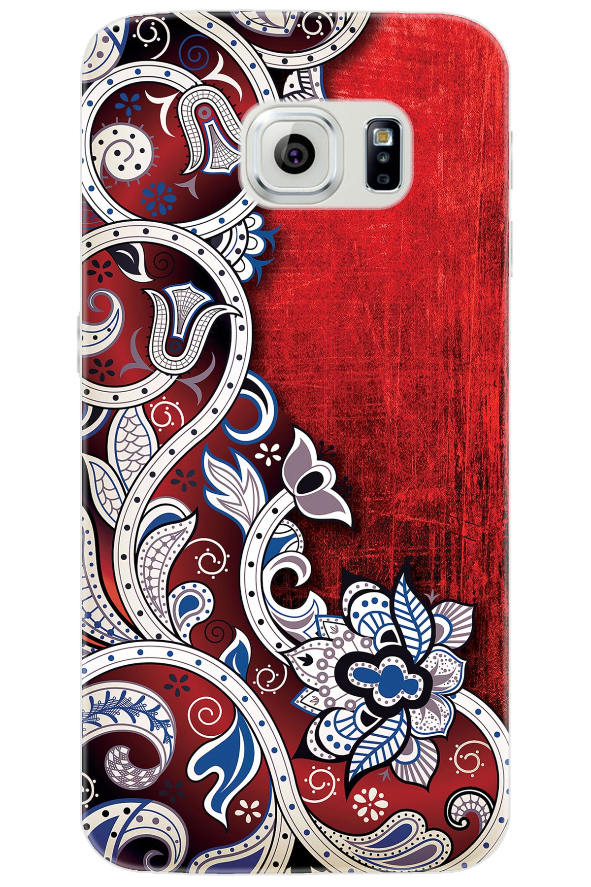 Ceppare Samsung Galaxy S6 (SM-G920F) Uyumlu Kılıf Desen Baskılı Silikon Vektör Tasarım STK:539 CP-atdVB5C