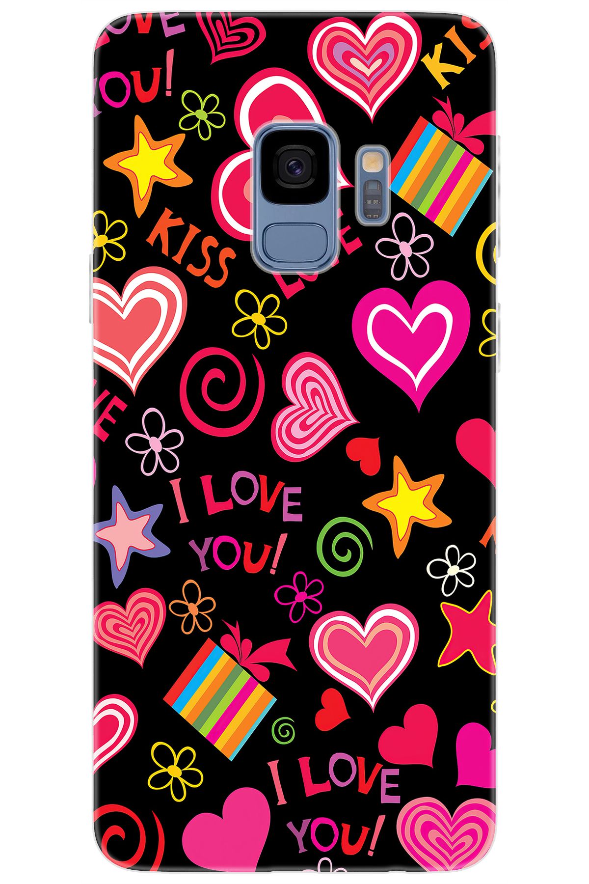 Ceppare Samsung Galaxy S9 (SM-G960F) Uyumlu Kılıf Desen Baskılı Silikon Kıss Love STK:265 CP-unn716N