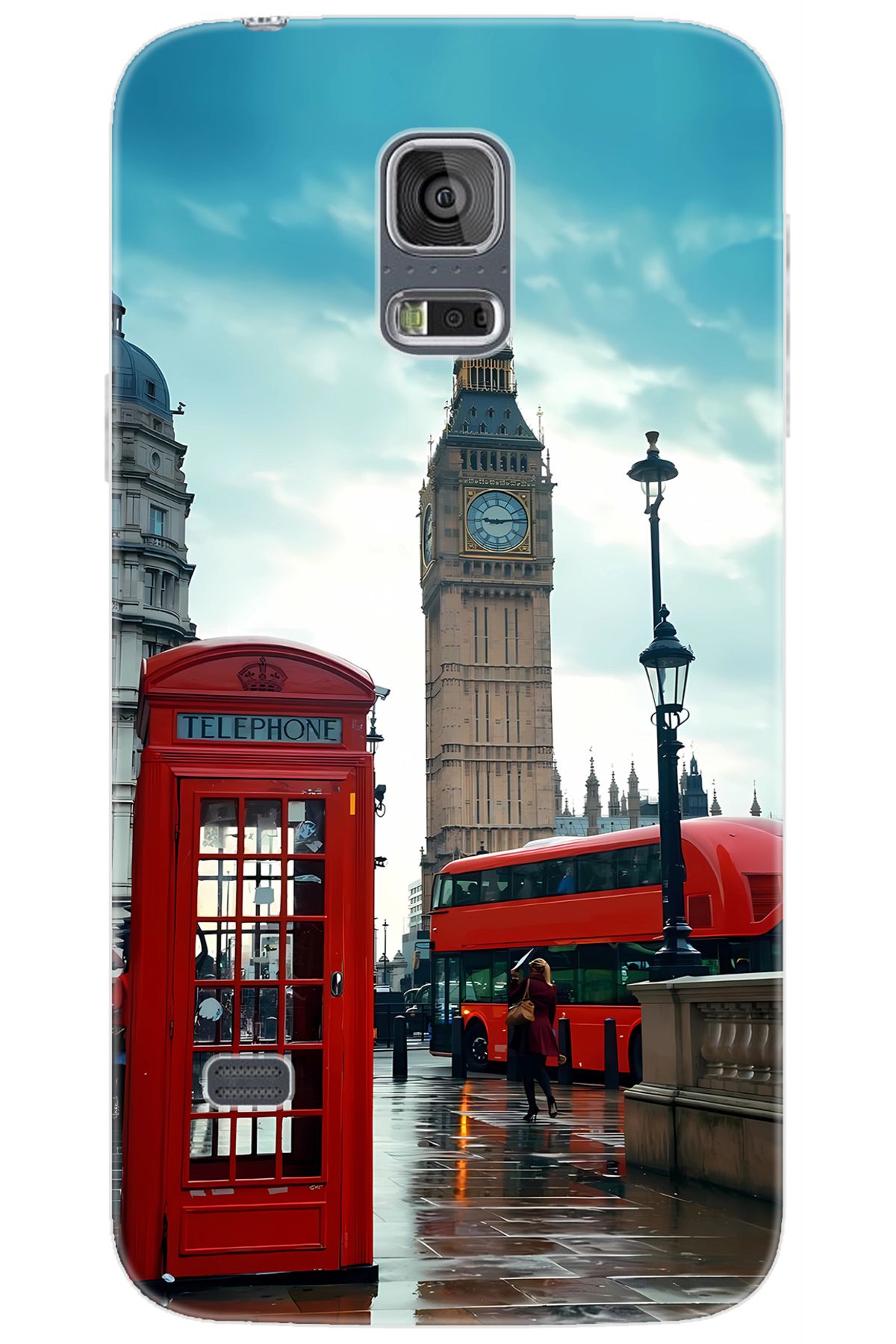 Ceppare Samsung Galaxy S5 (SM-G900F) Uyumlu Kılıf Desen Silikon Big Bang Telefon Kulube STK:1016 CP-StuPQjL