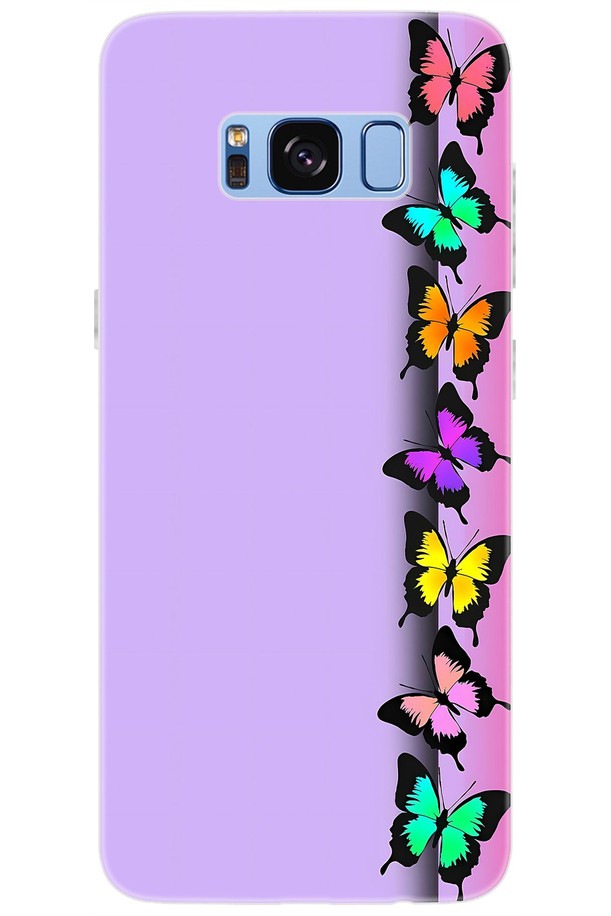 Ceppare Samsung Galaxy S8 (SM-G950F) Uyumlu Kılıf Desen Baskılı Silikon Kelebek STK:671 CP-KHjTzCc