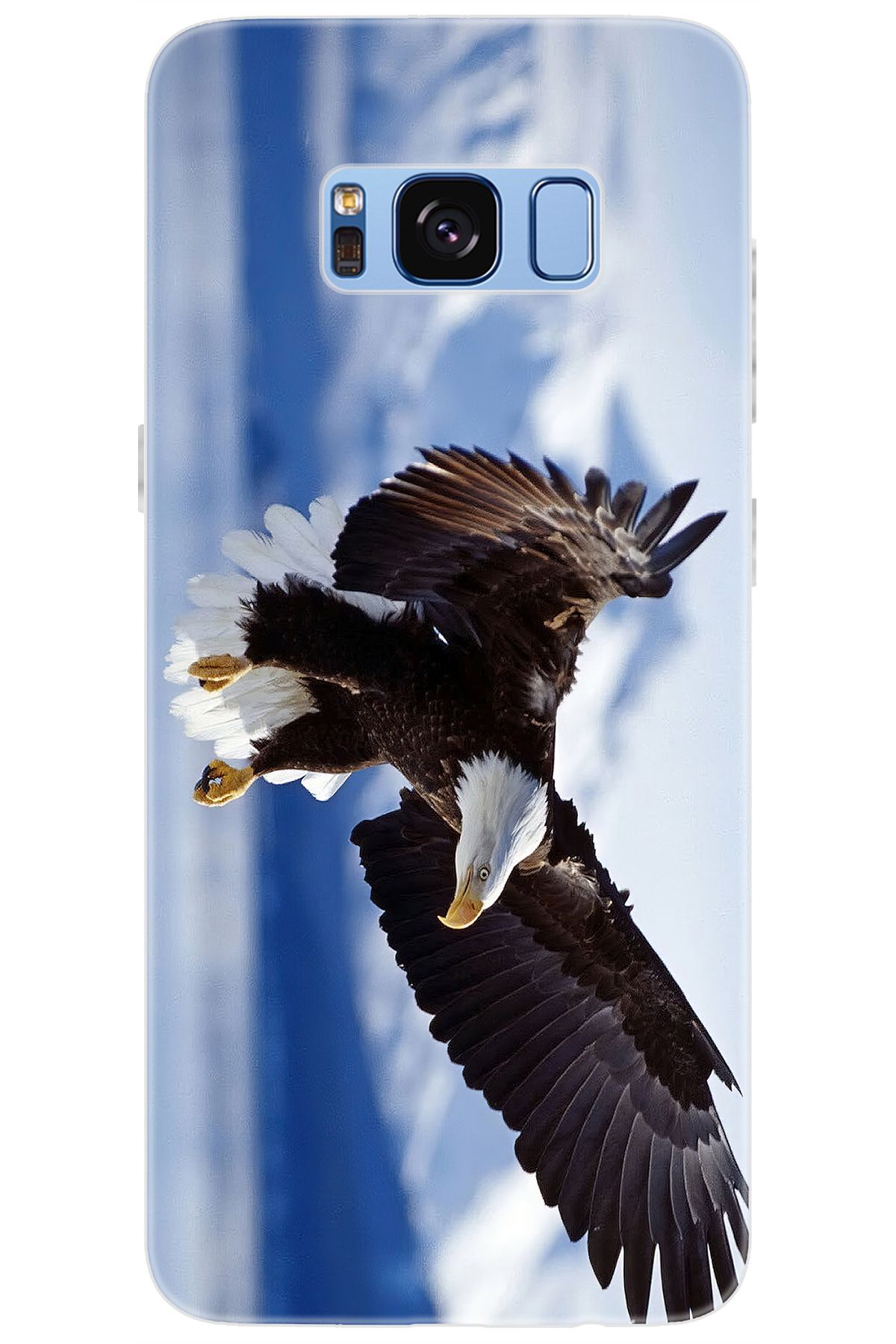 Ceppare Samsung Galaxy S8 (SM-G950F) Uyumlu Kılıf Desen Baskılı Silikon Kartal STK:183 CP-n2LfOBU