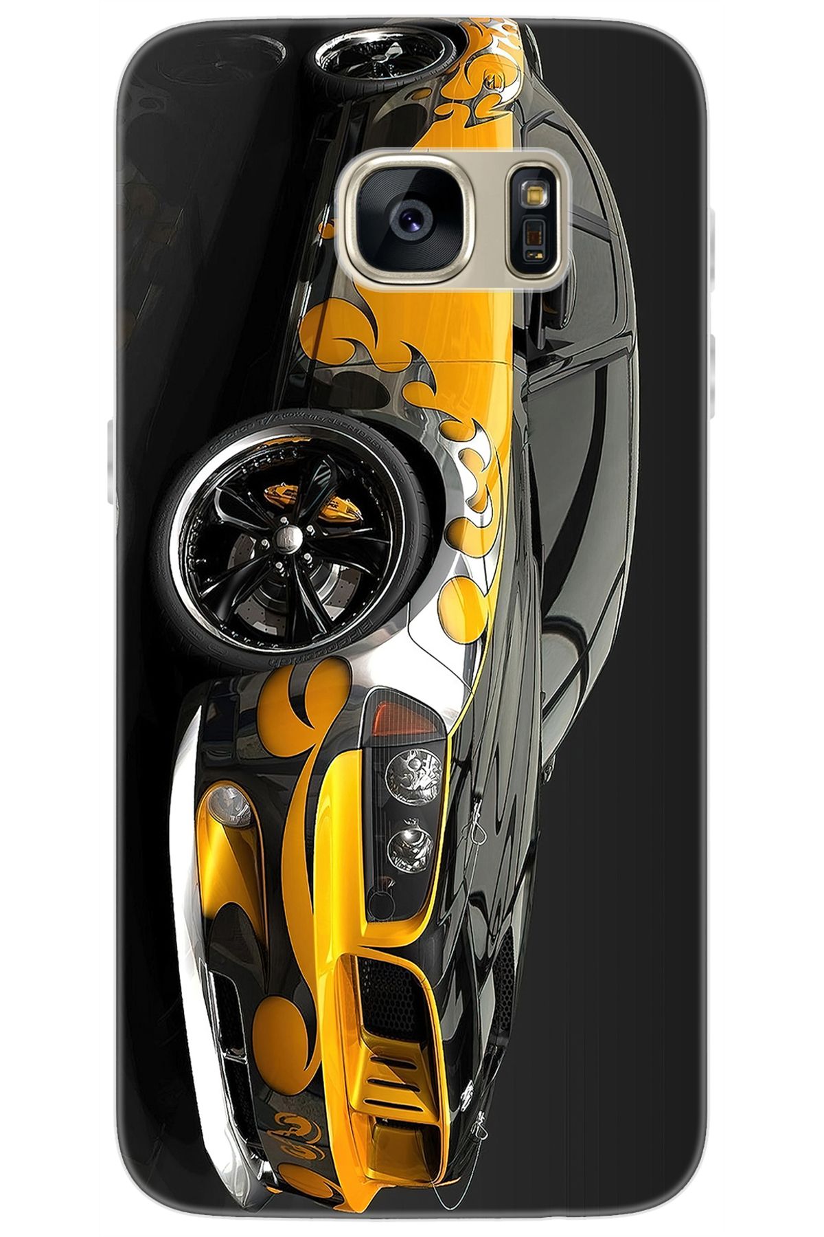 Ceppare Samsung Galaxy S7 (SM-G930F) Uyumlu Kılıf Desen Baskılı Silikon Carros Velozes STK:292 CP-hOpRY6m