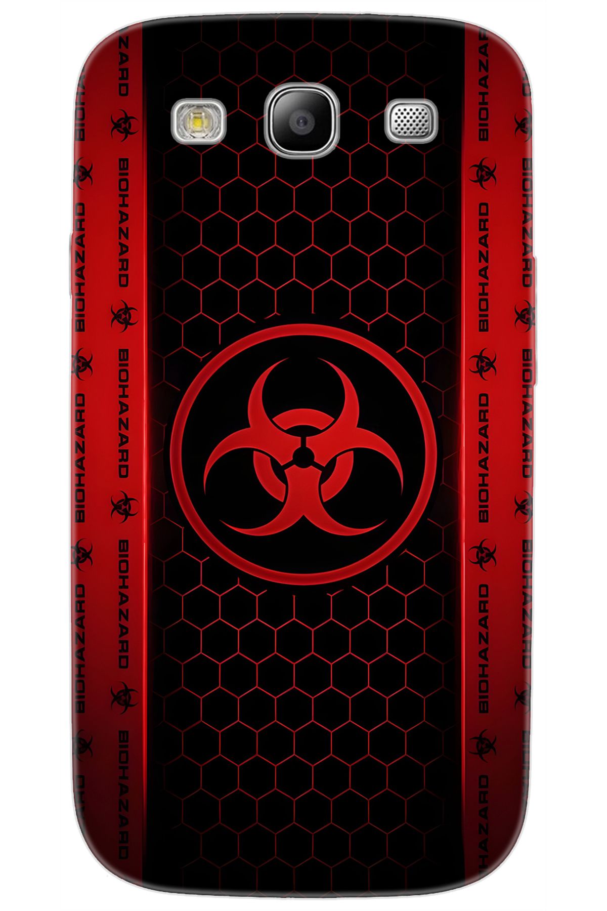 Ceppare Samsung Galaxy S3 (GT-I9300) Uyumlu Kılıf Desen Baskılı Silikon Biohazard STK:754 CP-L8bTGi7