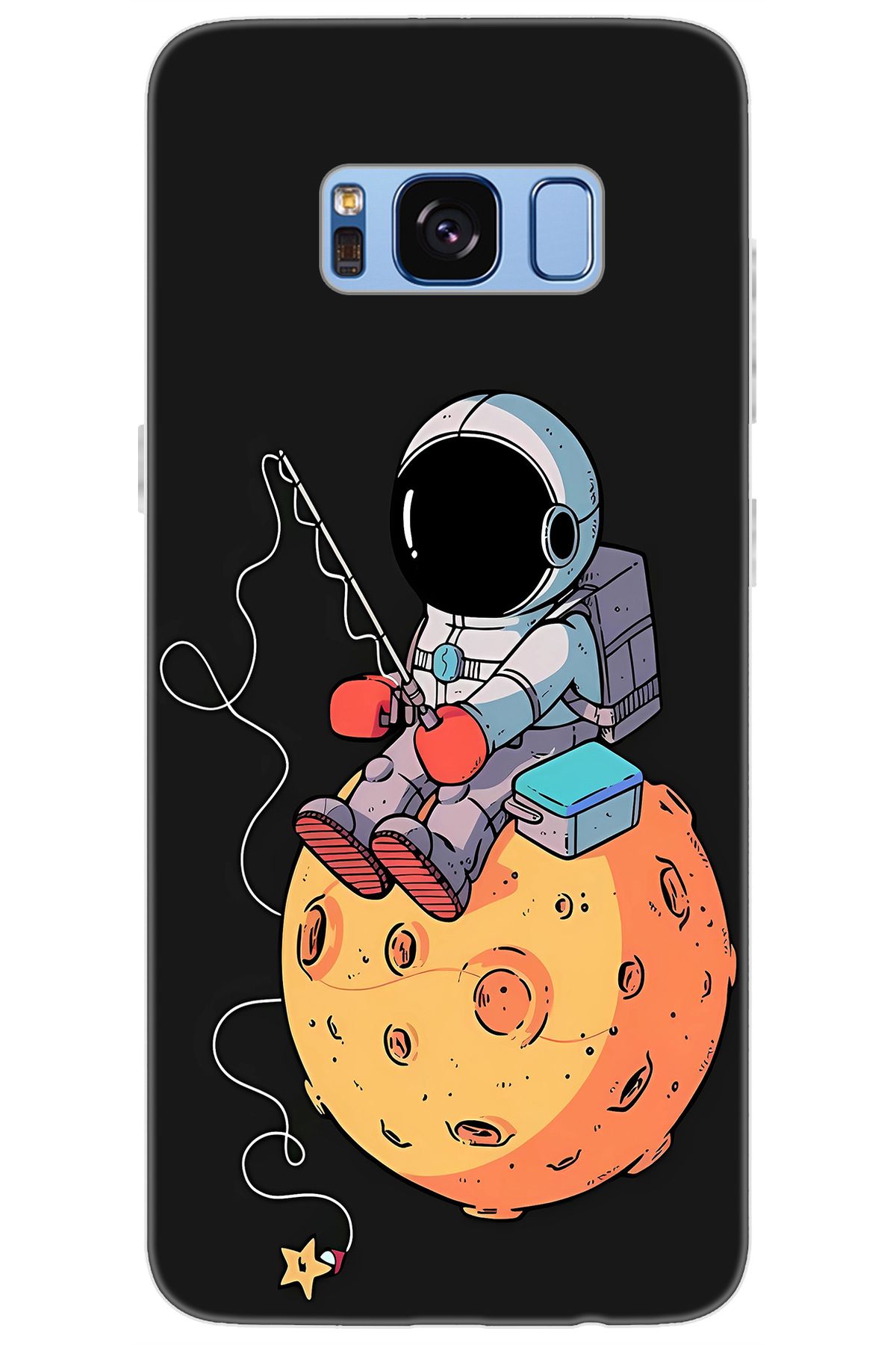 Ceppare Samsung Galaxy S8 (SM-G950F) Uyumlu Kılıf Desen Baskılı Silikon Astronot STK:640 CP-Dq6I7CO